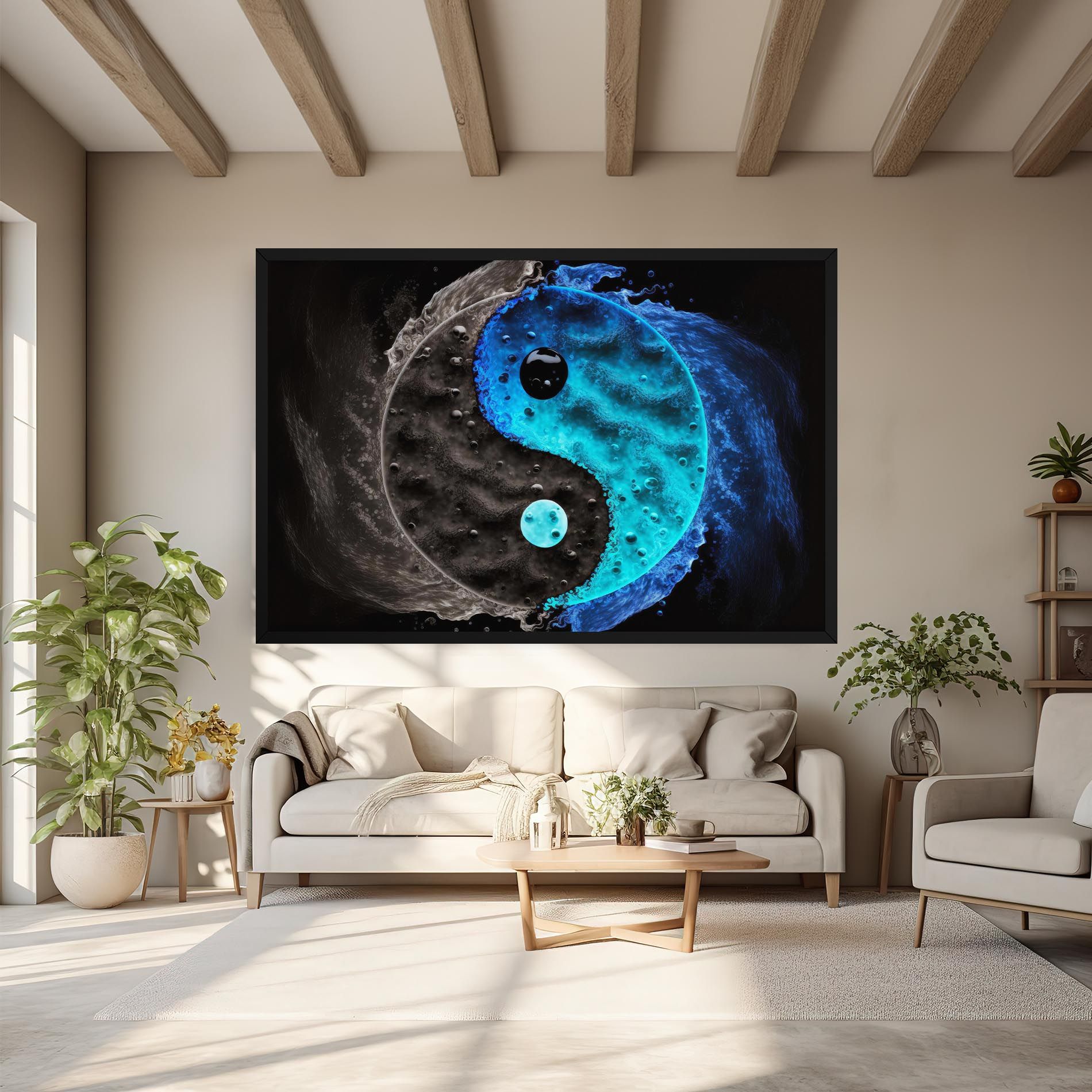 Blue Water Yinyang mockup 6