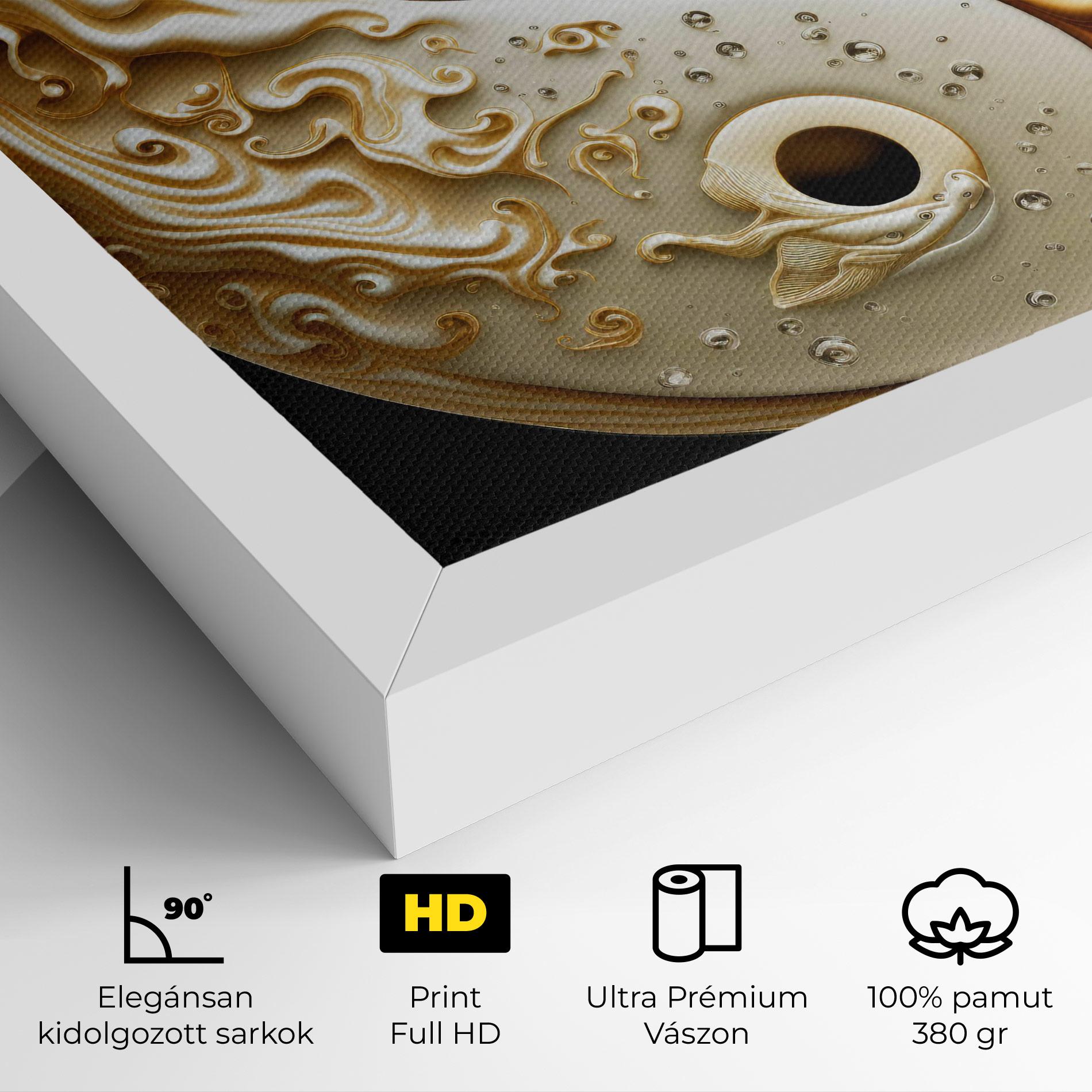 Vászonkép Caramel Yinyang mockup 4