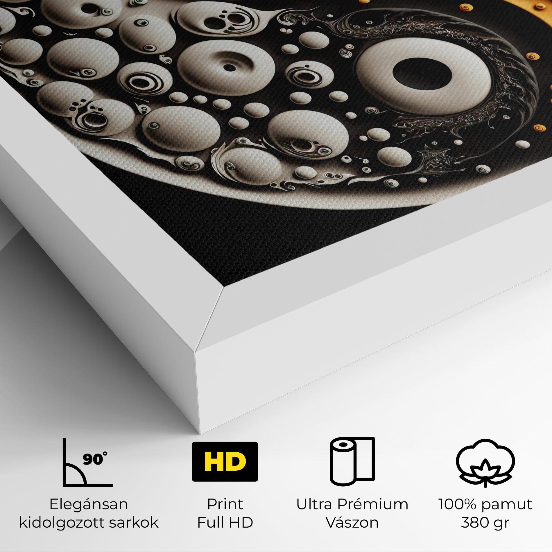 Vászonkép Cream Balls Yinyang mockup 4