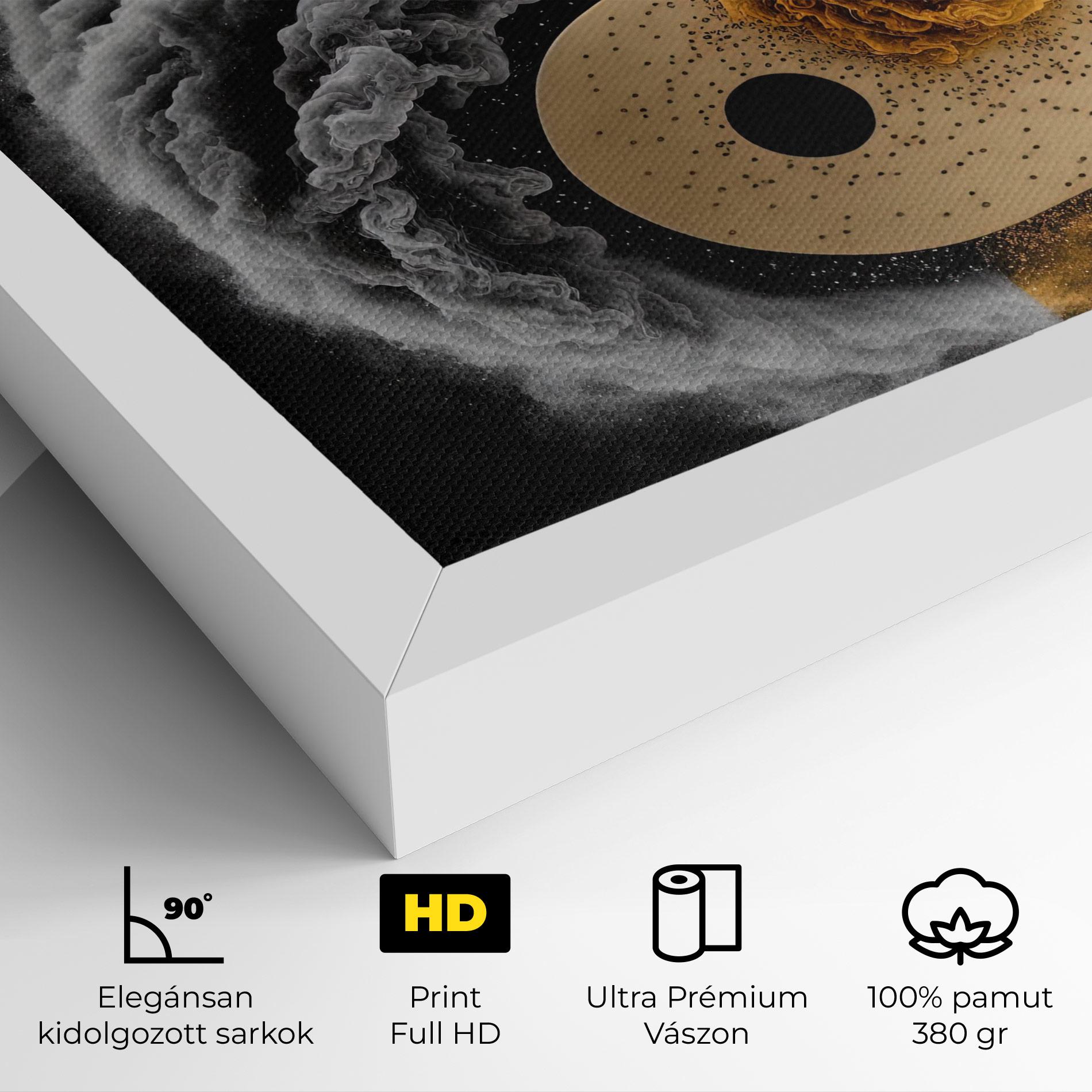 Vászonkép Cream Smoke Yinyang mockup 4