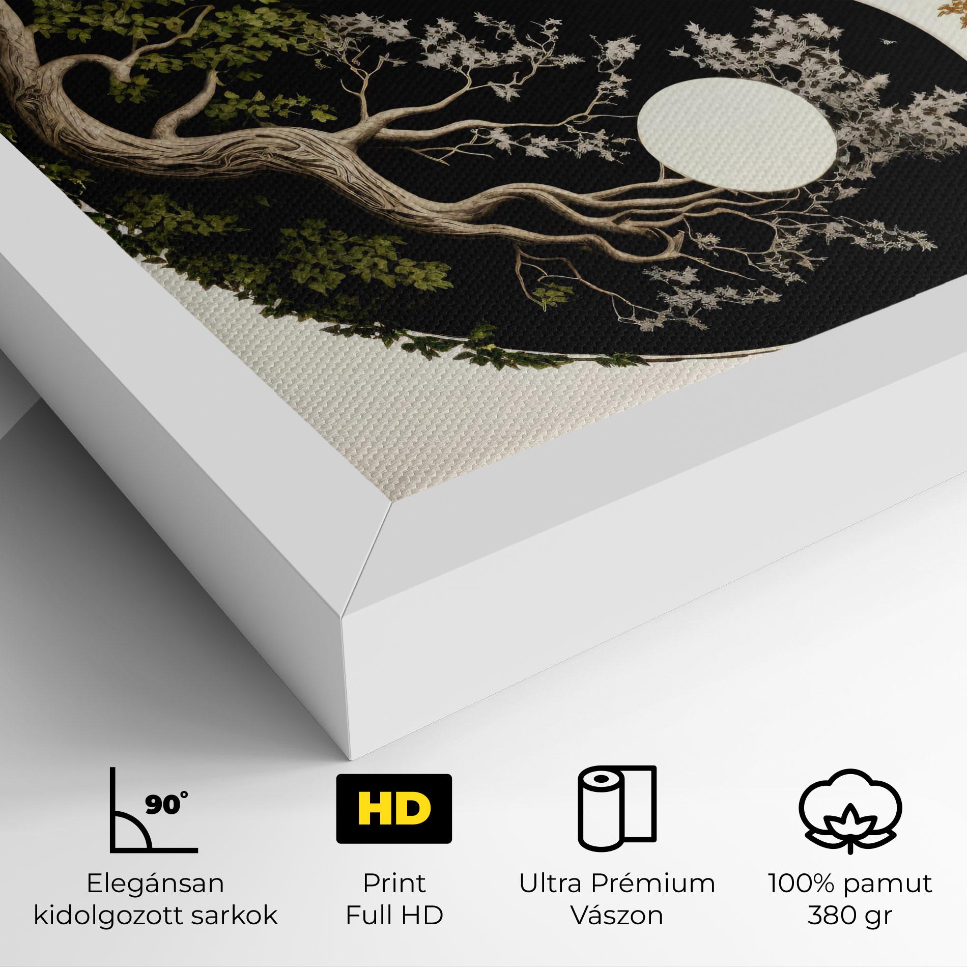 Vászonkép Tree Yinyang mockup 4