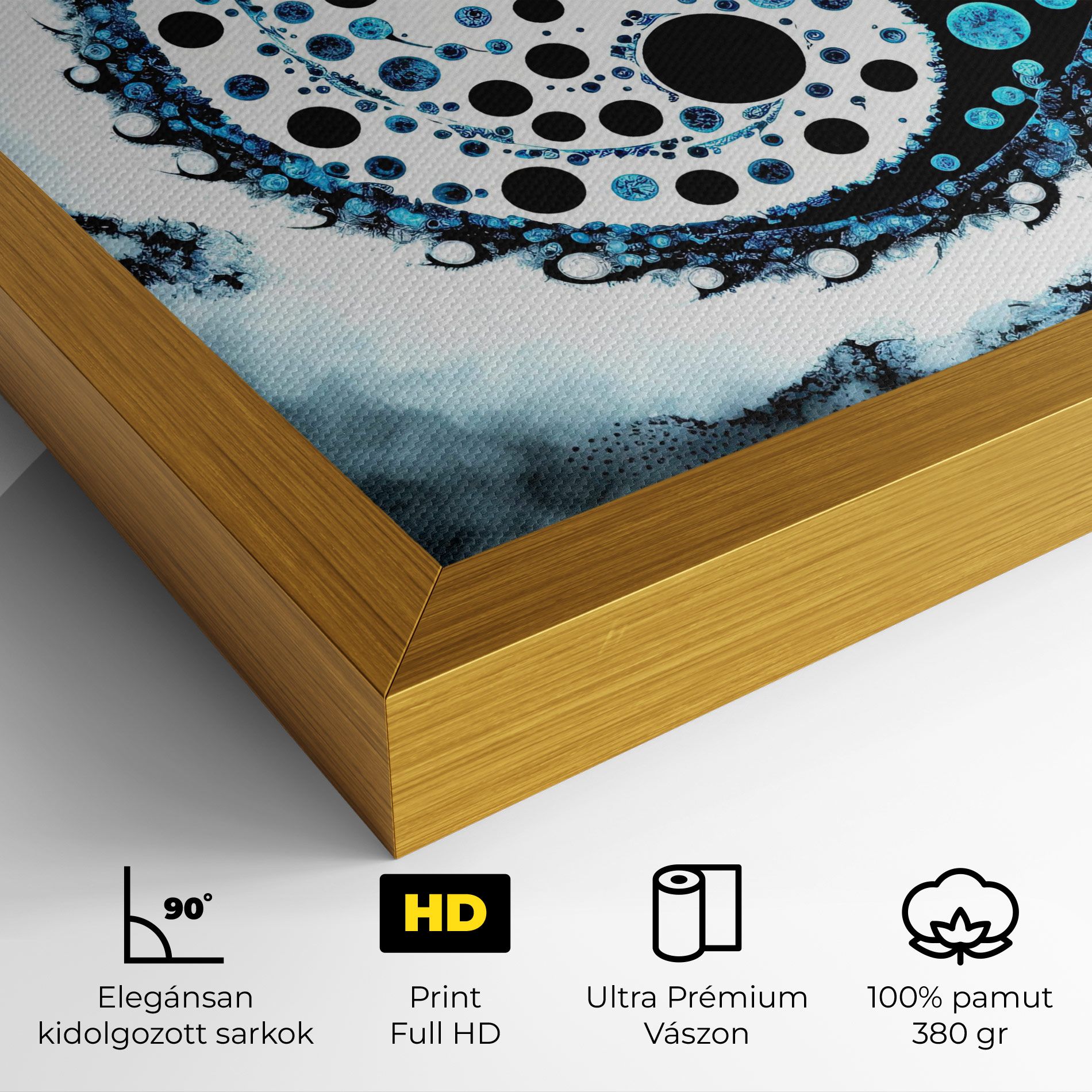 Blue White Yinyang mockup 4