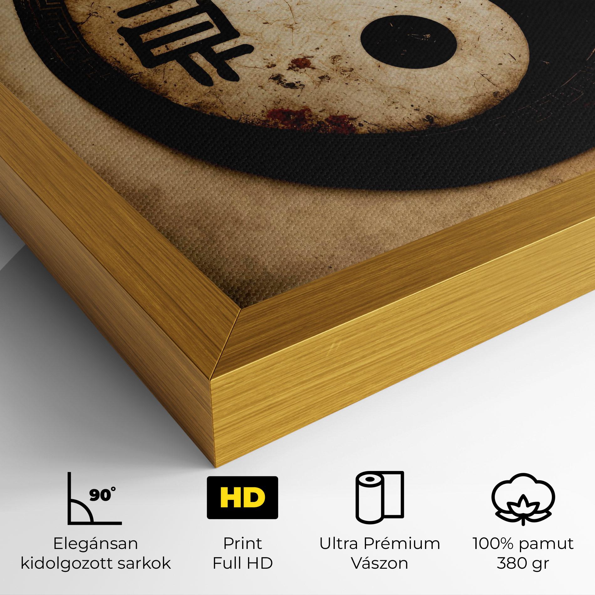 Vászonkép Chinese Yinyang mockup 4