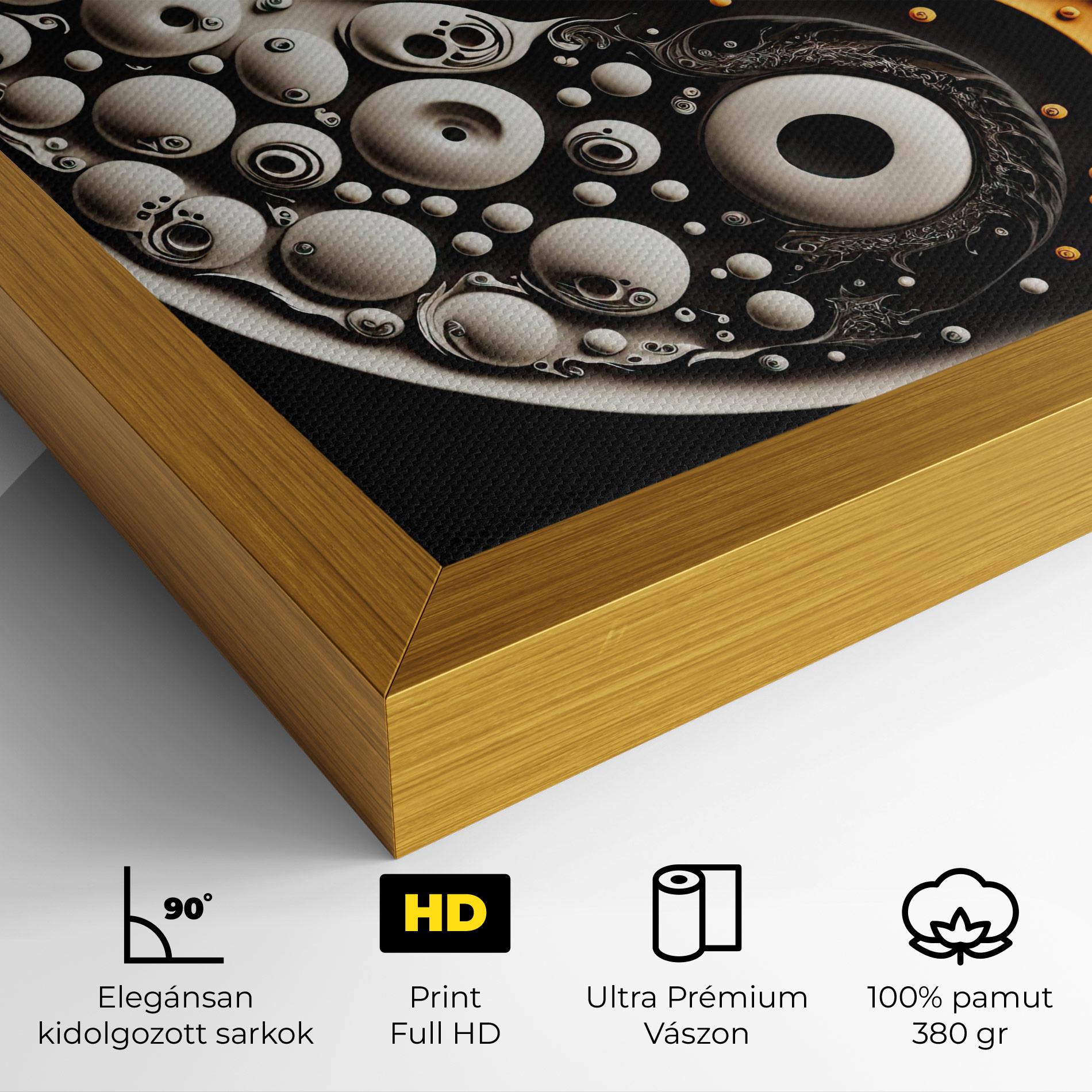 Vászonkép Cream Balls Yinyang mockup 4