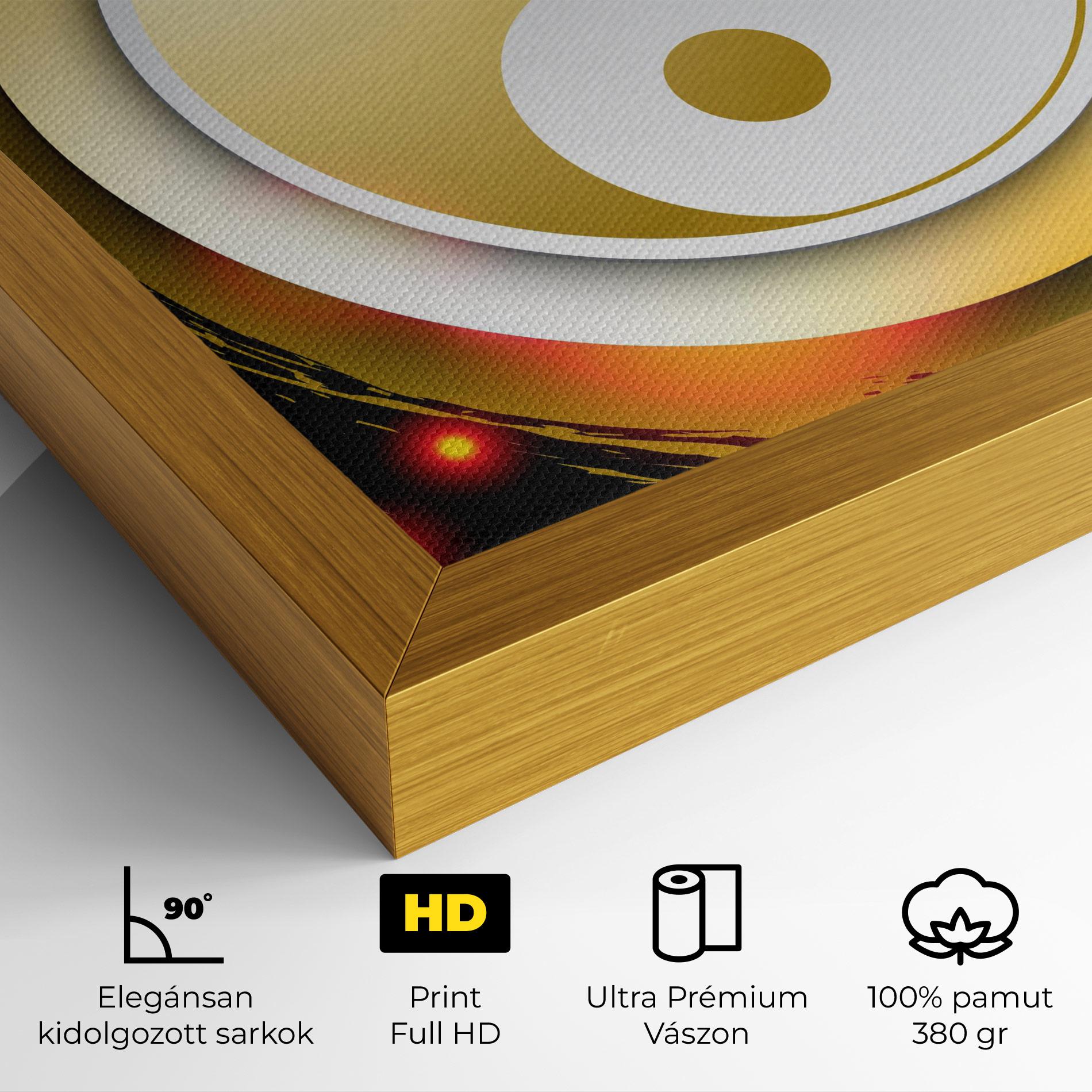 Vászonkép Gold Light Yinyang mockup 4