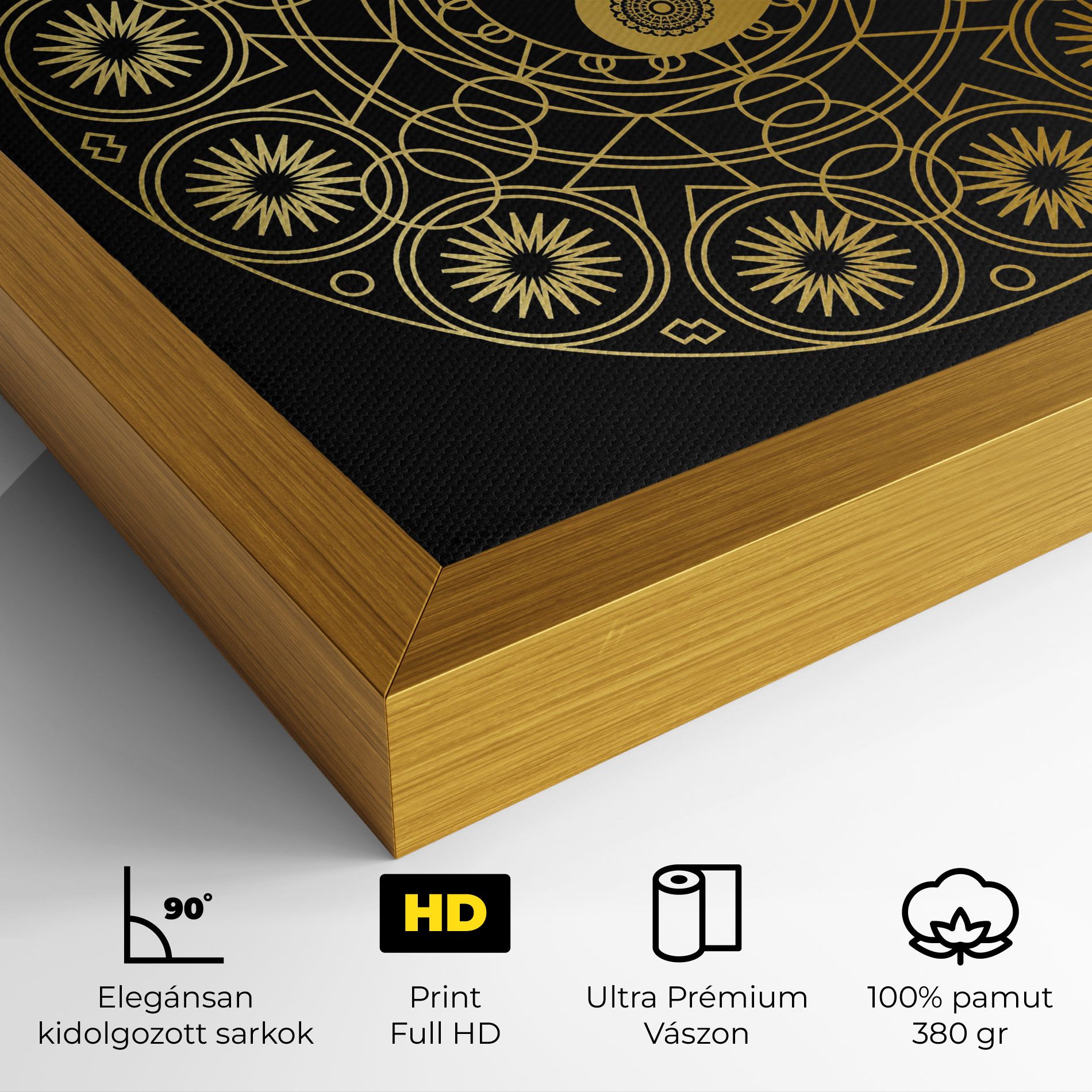 Gold Meditation Mandala mockup 4