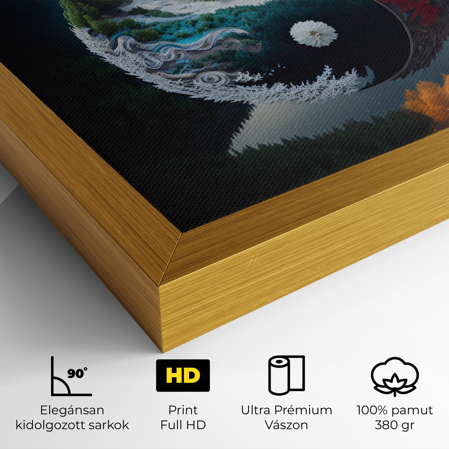 Vászonkép Mountain Yinyang mockup 4