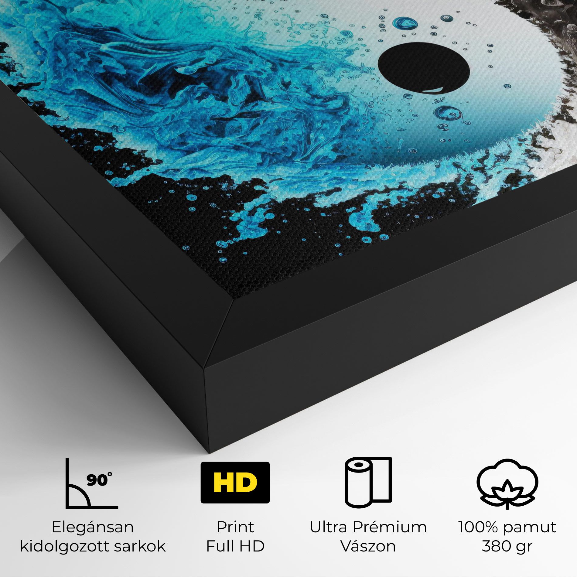 Blue Black Yinyang mockup 4