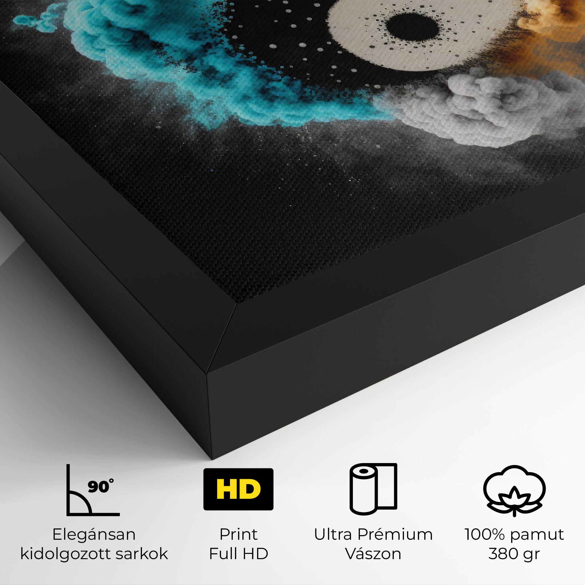 Vászonkép Blue Smoke Yinuang mockup 4