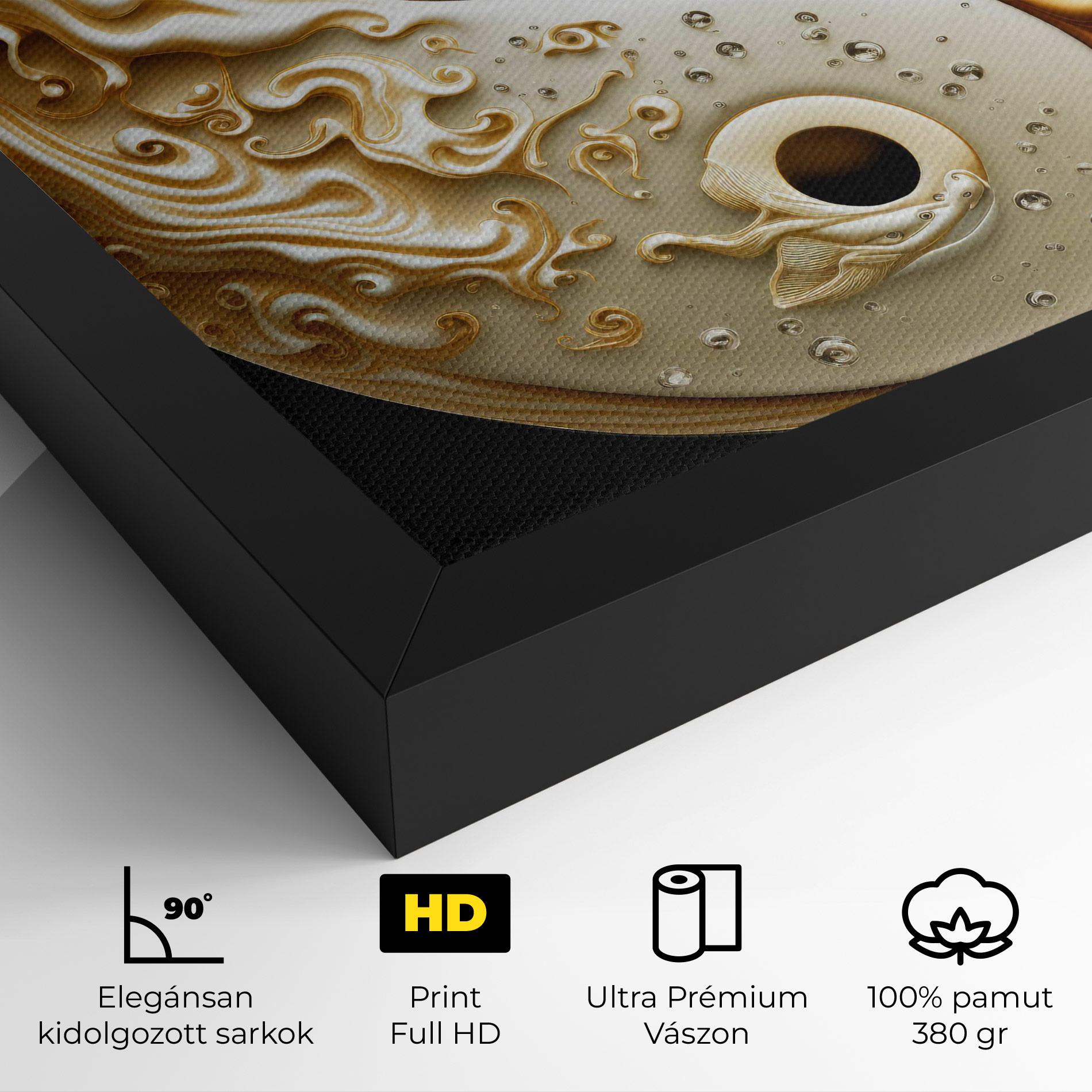 Vászonkép Caramel Yinyang mockup 4