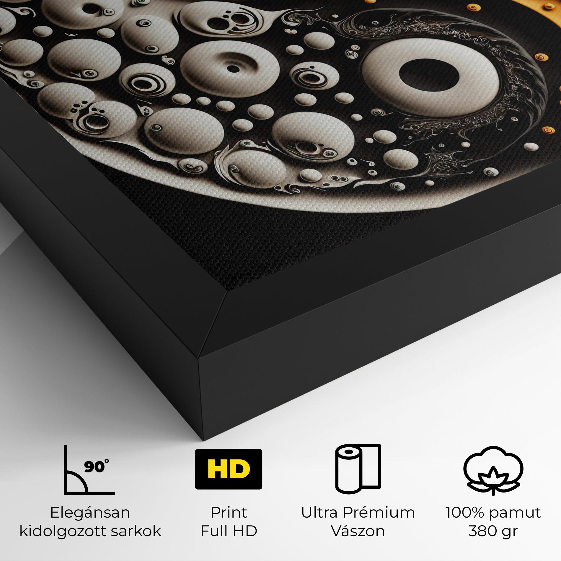 Vászonkép Cream Balls Yinyang mockup 4