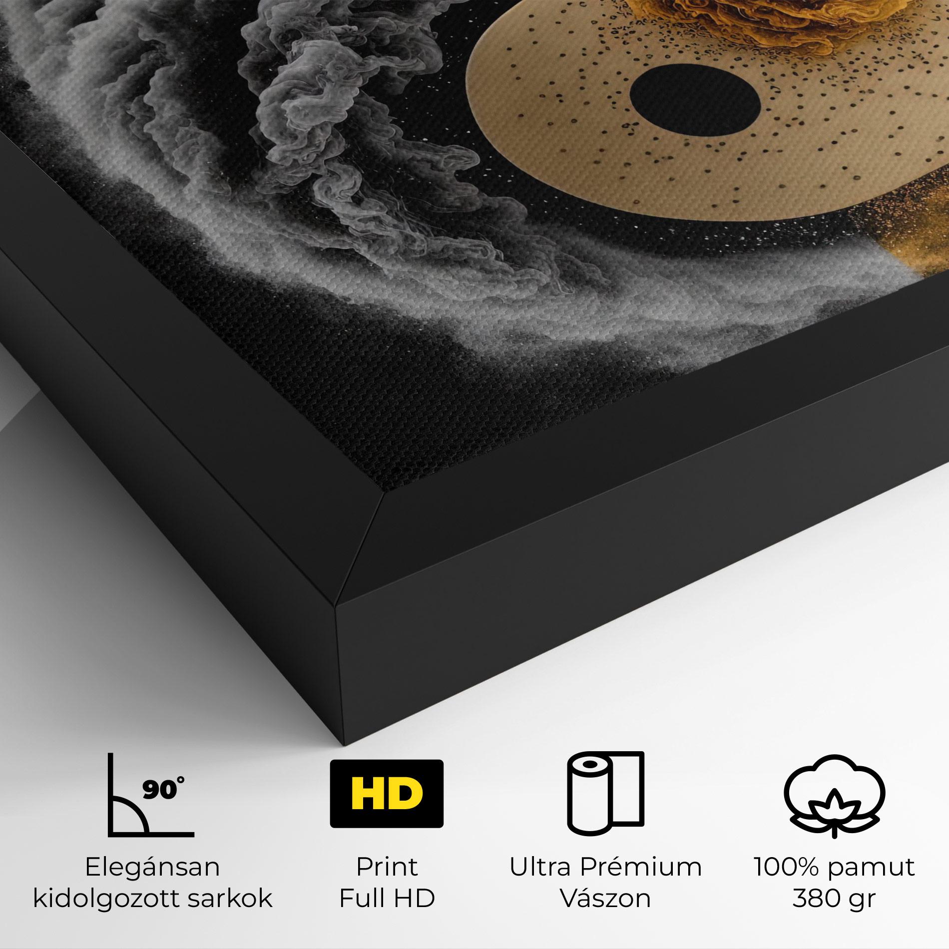 Vászonkép Cream Smoke Yinyang mockup 4