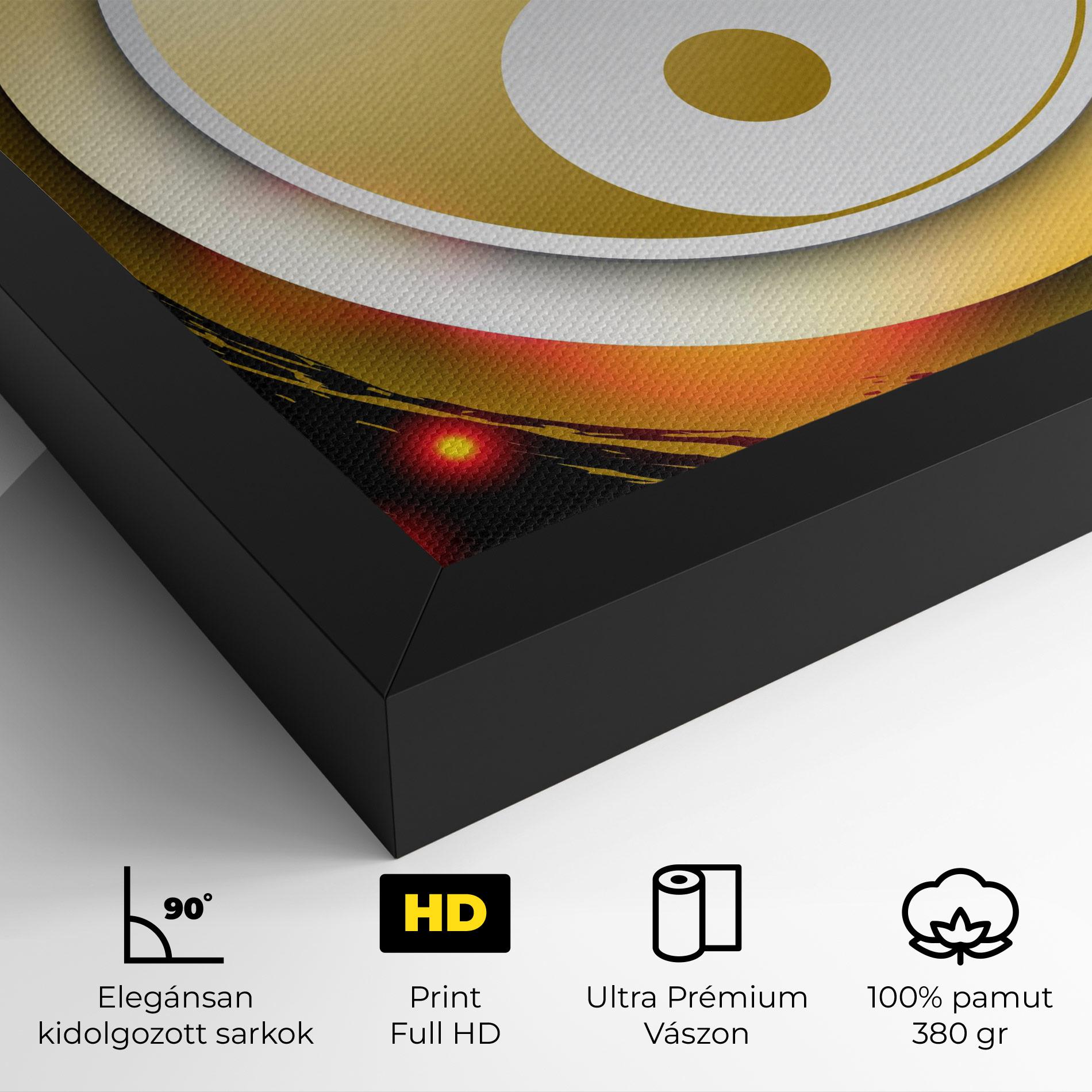 Vászonkép Gold Light Yinyang mockup 4