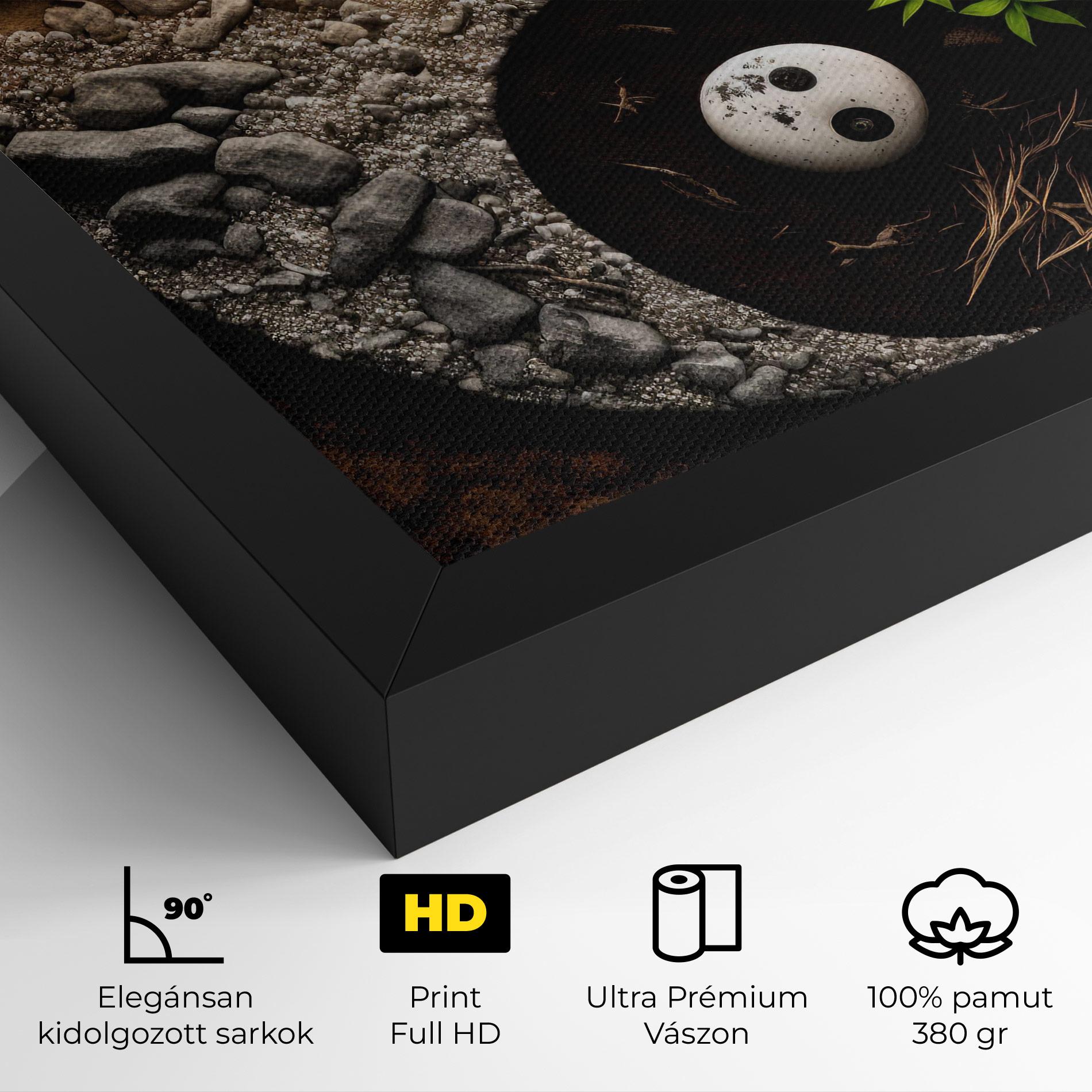 Vászonkép Nature Yinyang mockup 4
