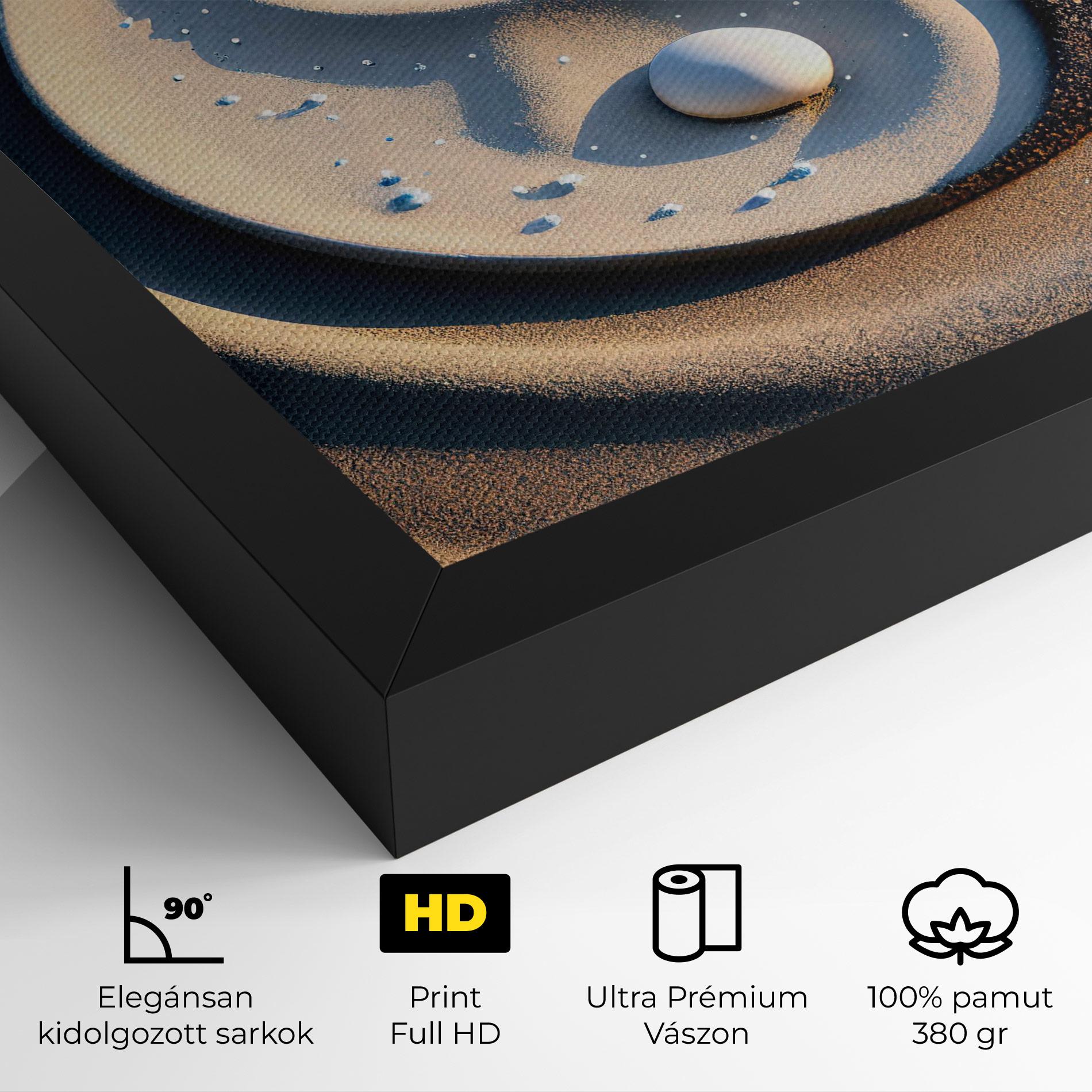 Vászonkép Pretty Sand Yinyang mockup 4