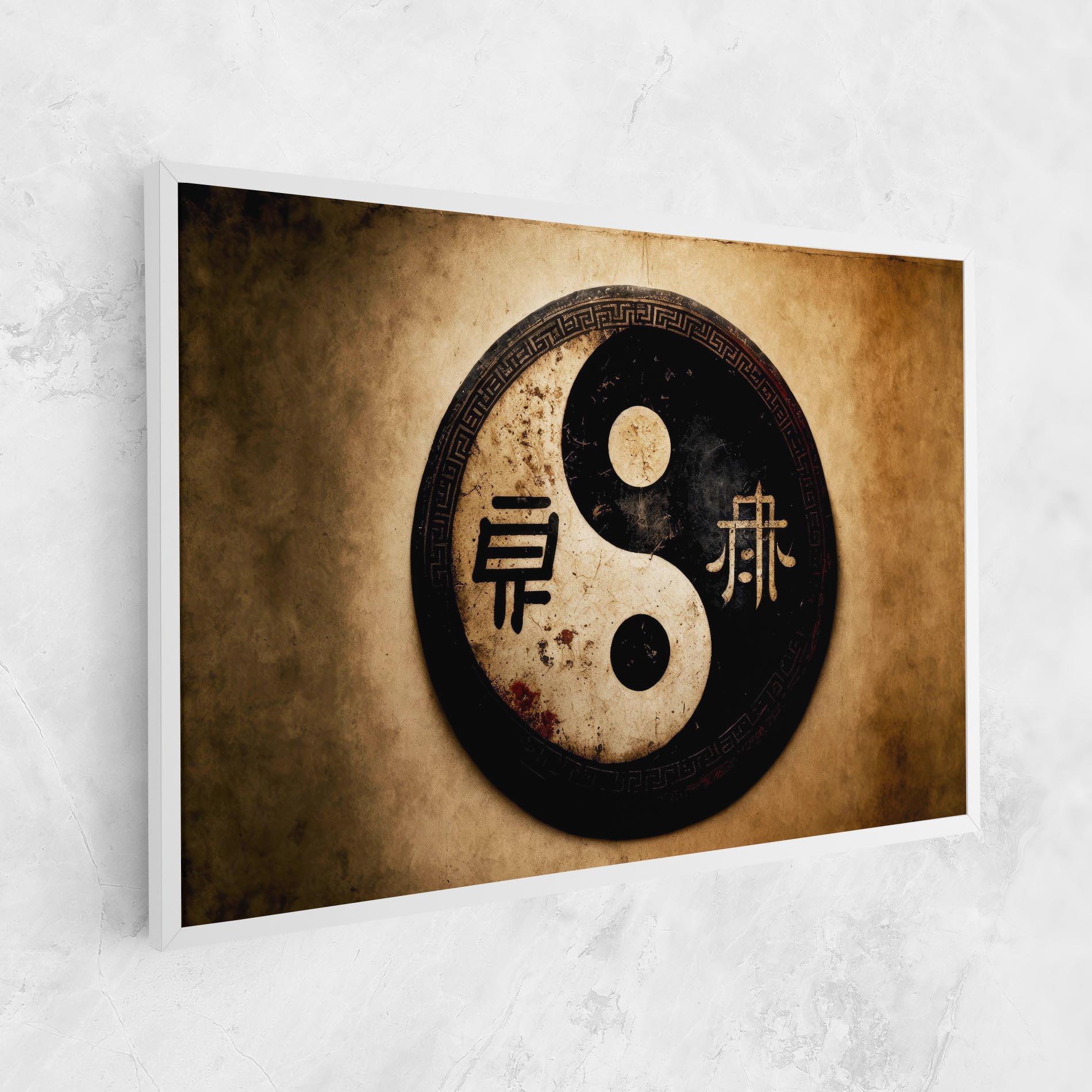 Vászonkép Chinese Yinyang mockup 1