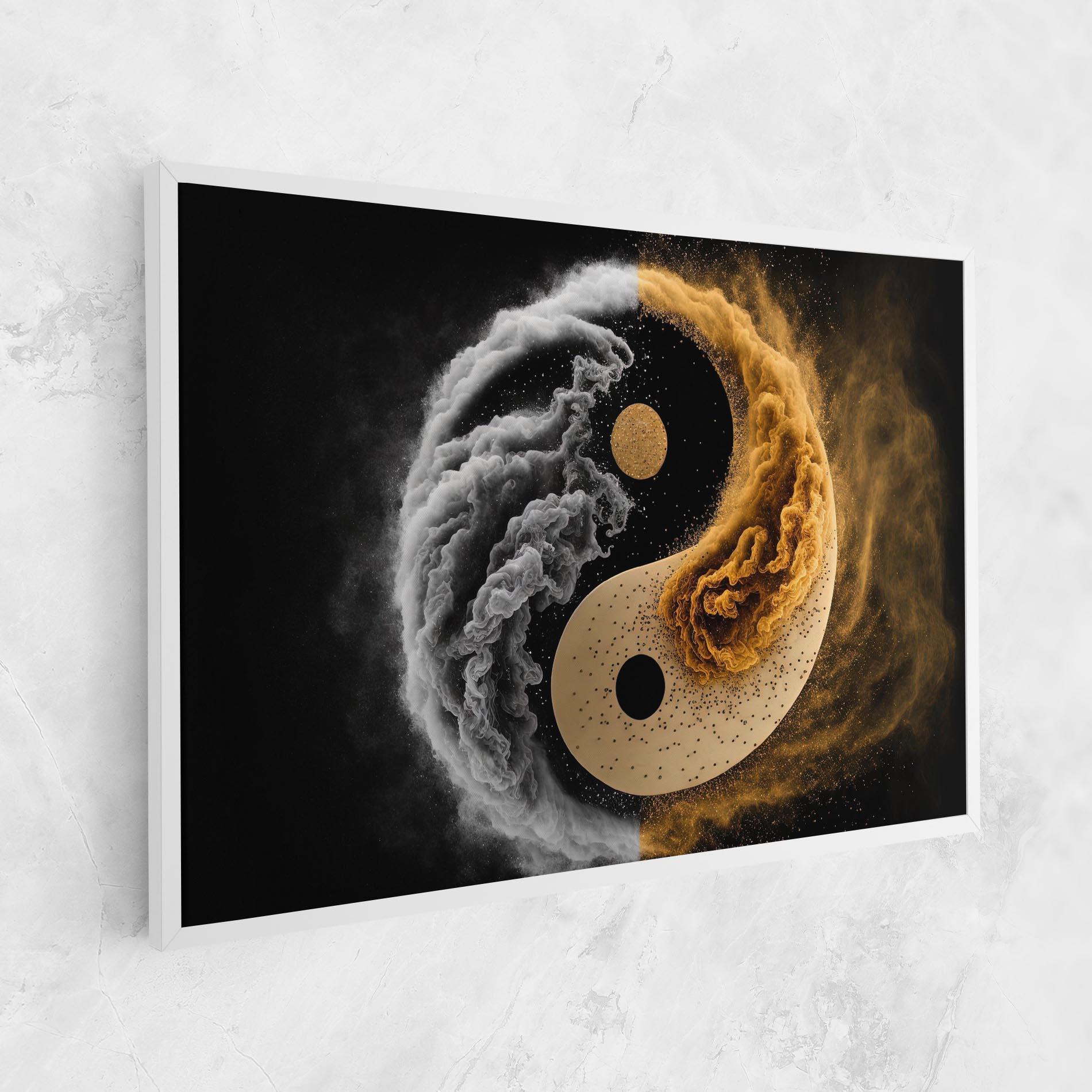 Vászonkép Cream Smoke Yinyang mockup 1