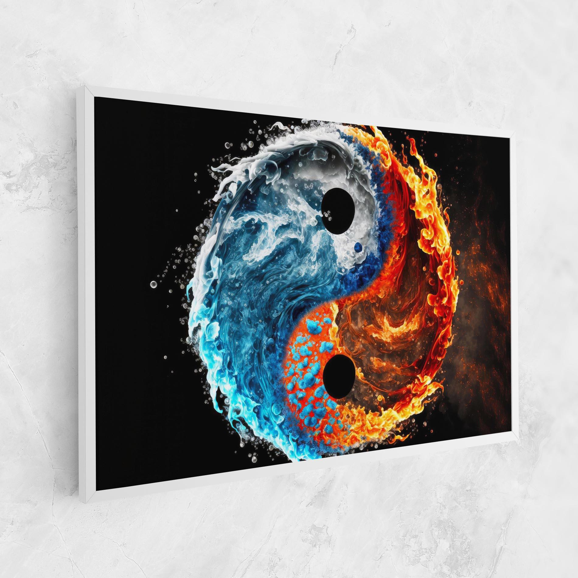 Vászonkép Fire Water Yin Yang mockup 1