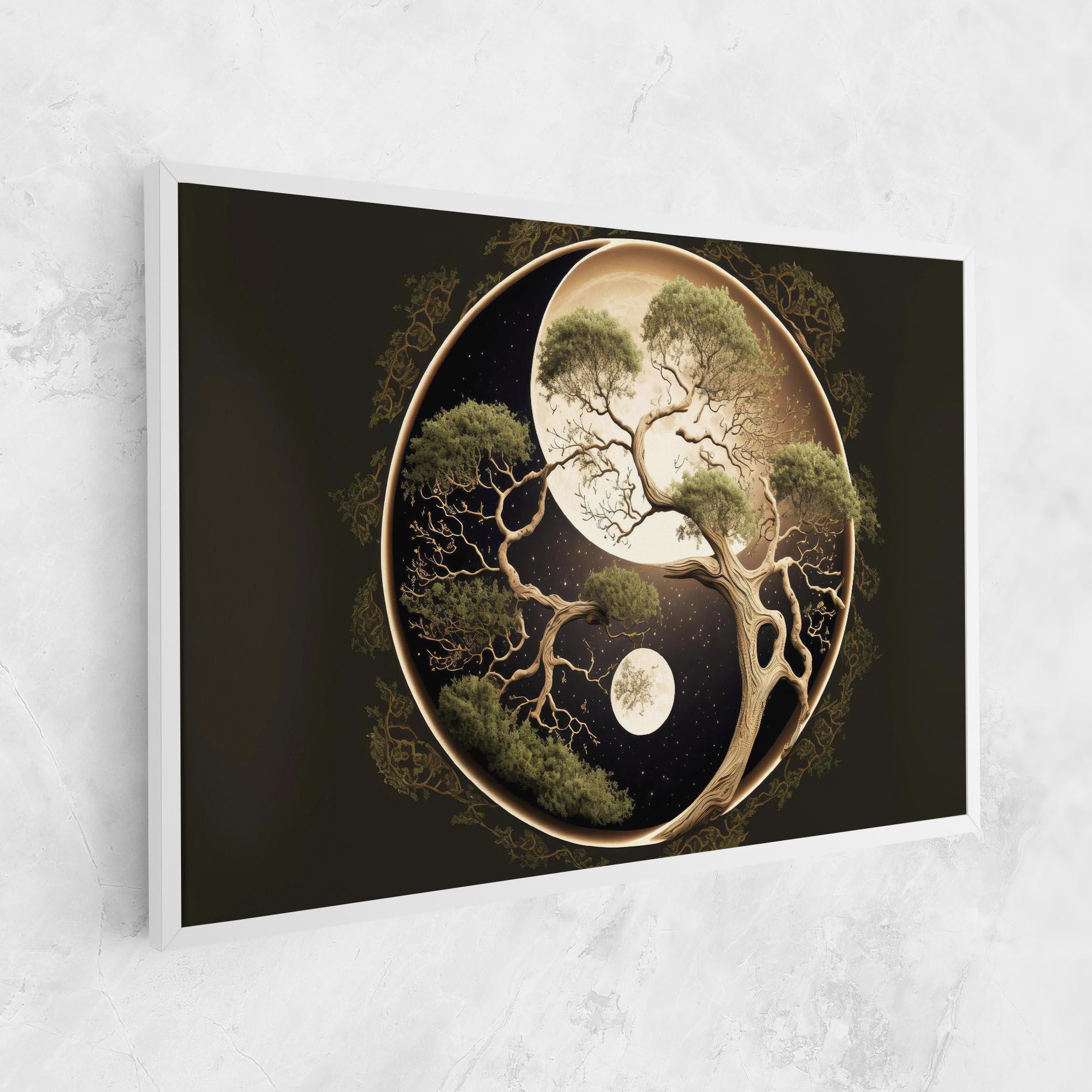 Vászonkép Green Tree Yinyang mockup 1