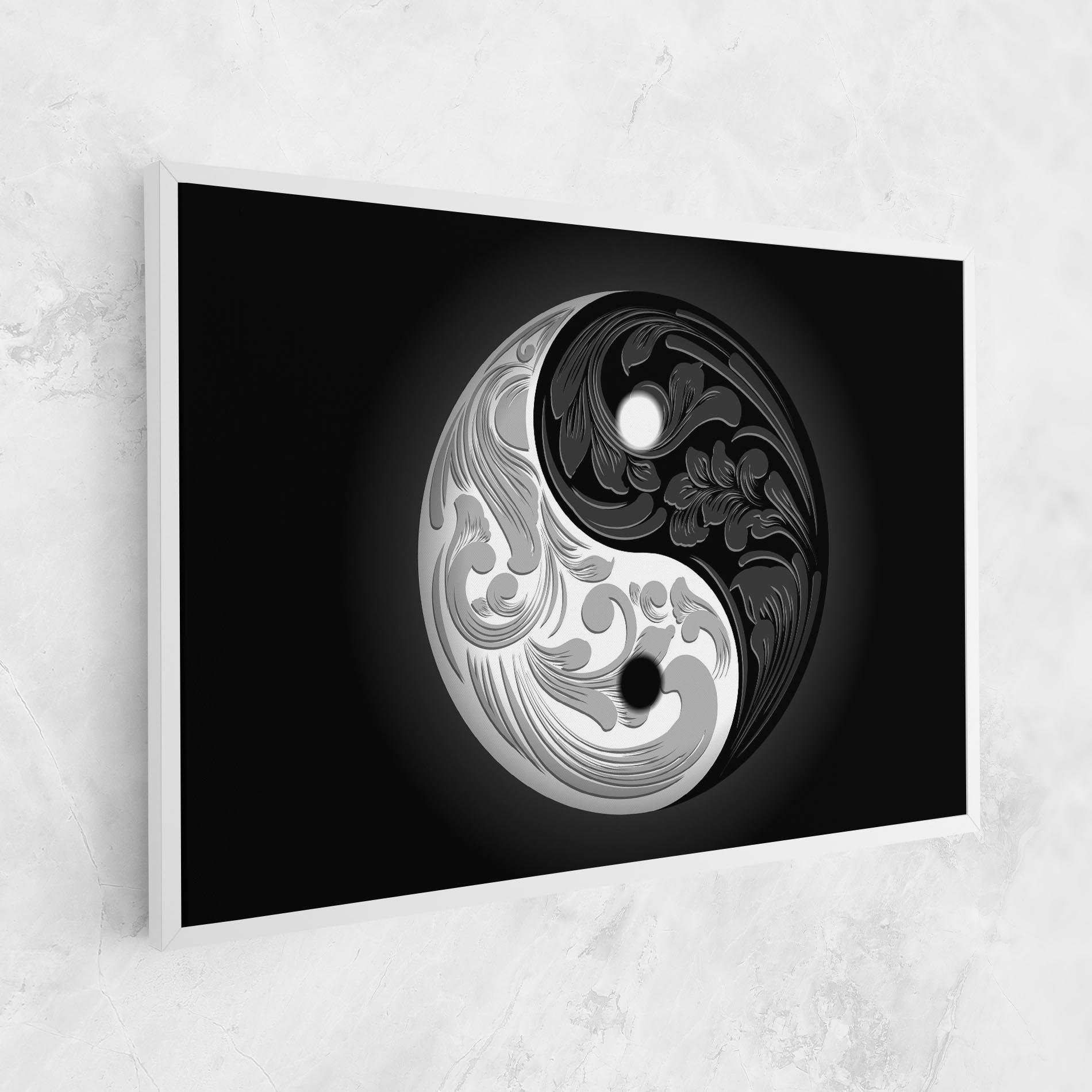 Vászonkép Yinyang Grey mockup 1