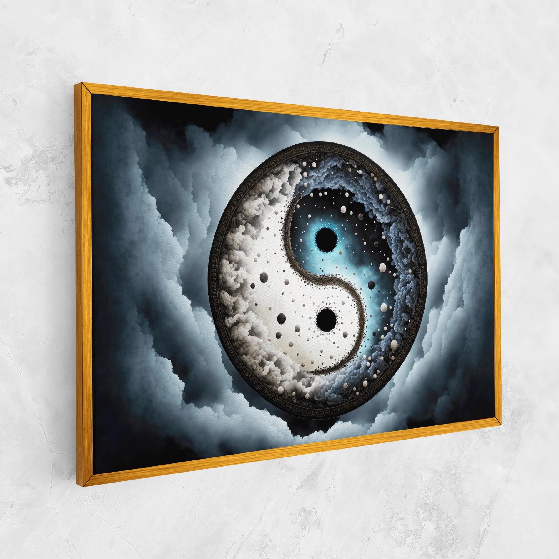 Black Blue Yinyang mockup 1