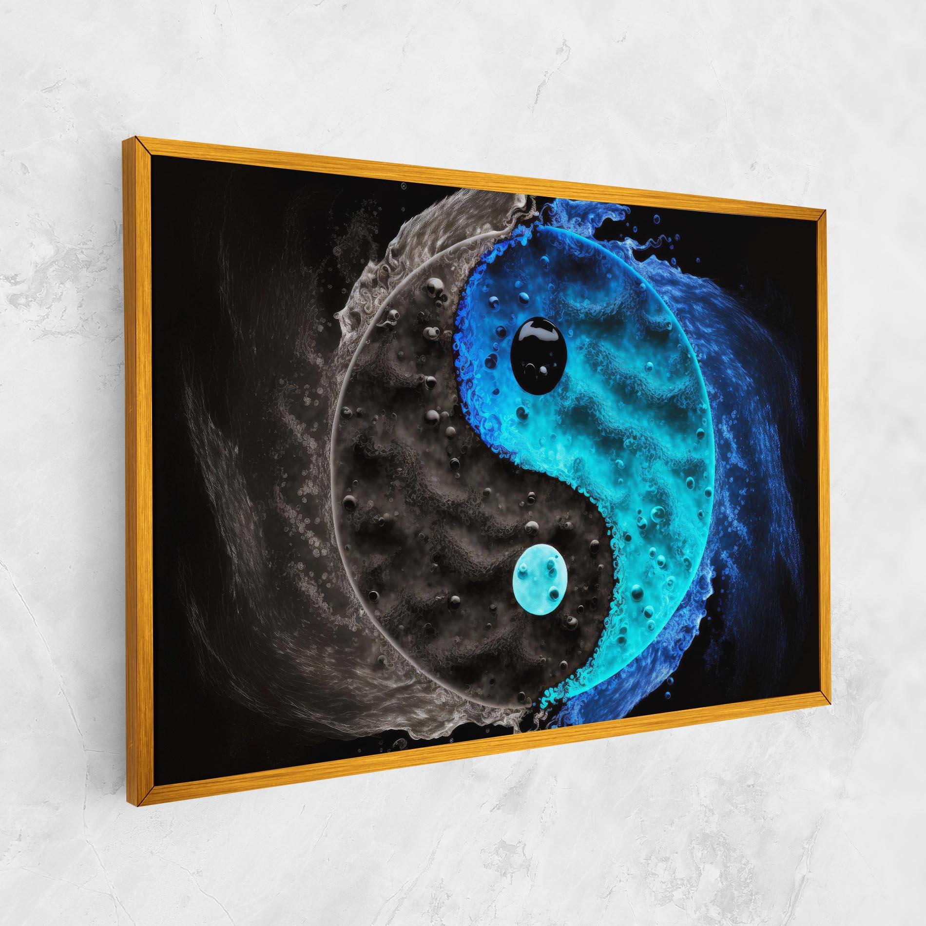 Vászonkép Blue Water Yinyang mockup 1