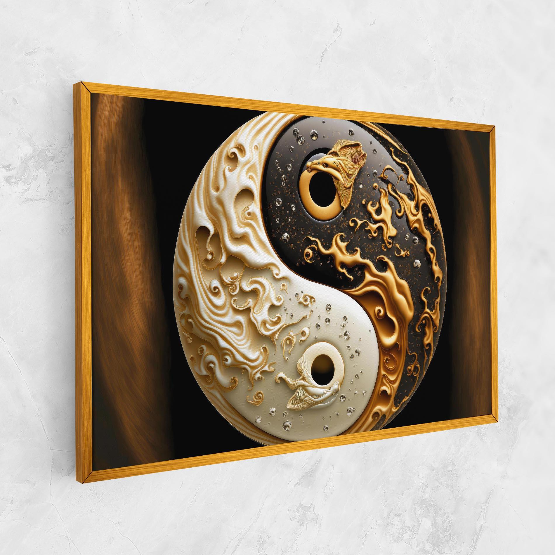 Vászonkép Caramel Yinyang mockup 1