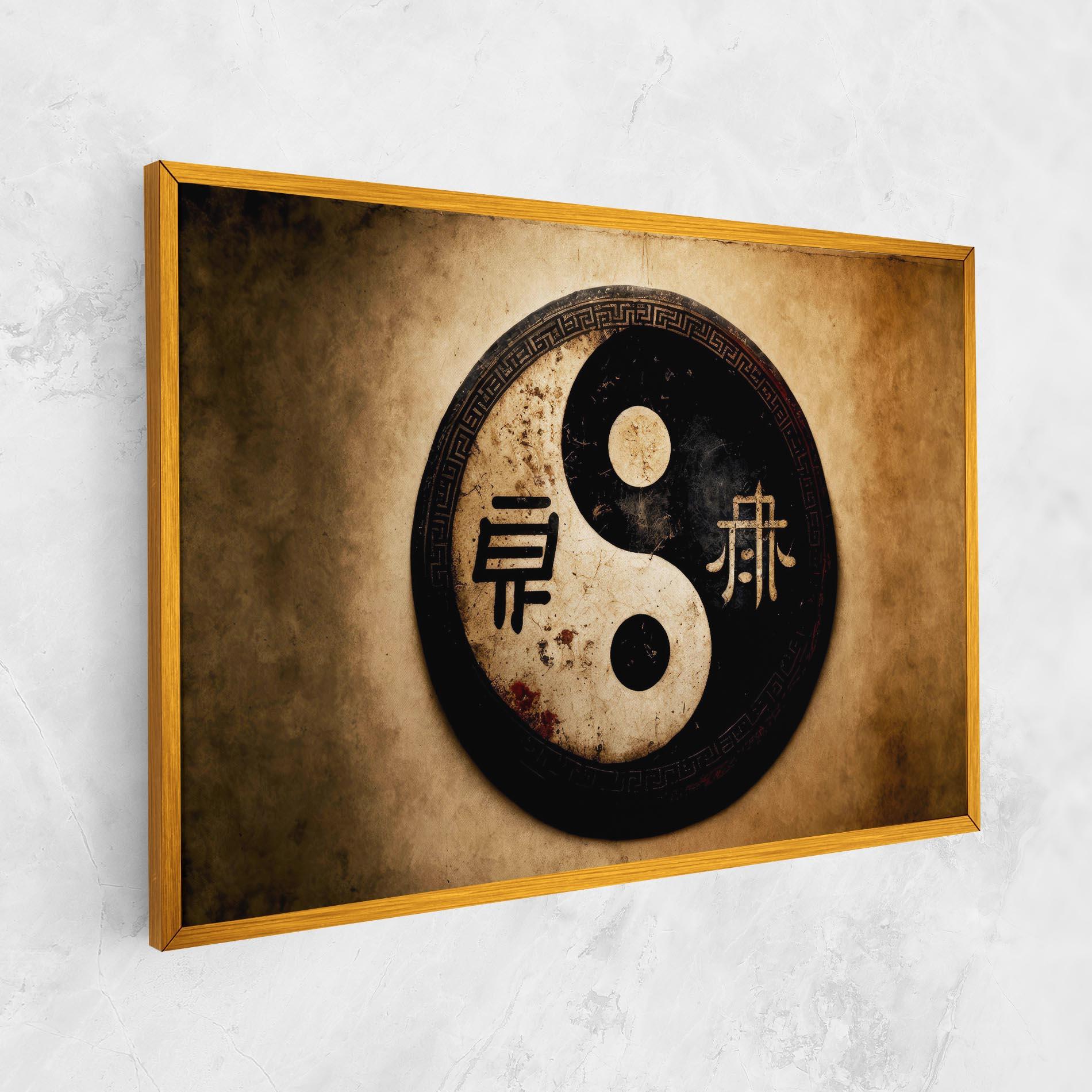 Vászonkép Chinese Yinyang mockup 1