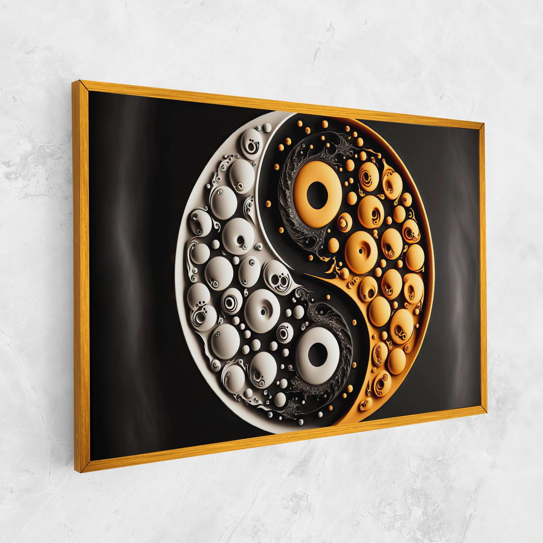 Vászonkép Cream Balls Yinyang mockup 1