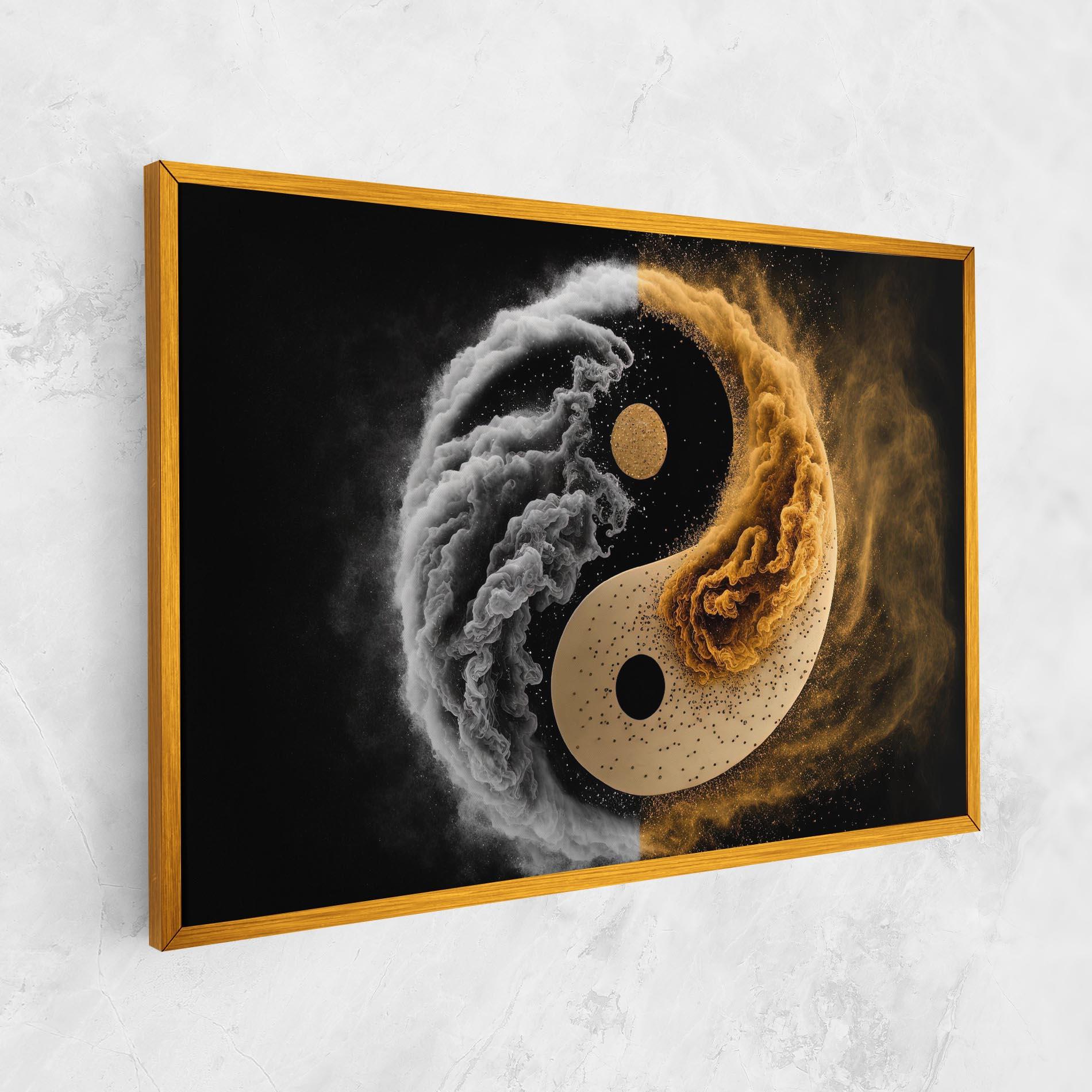 Vászonkép Cream Smoke Yinyang mockup 1