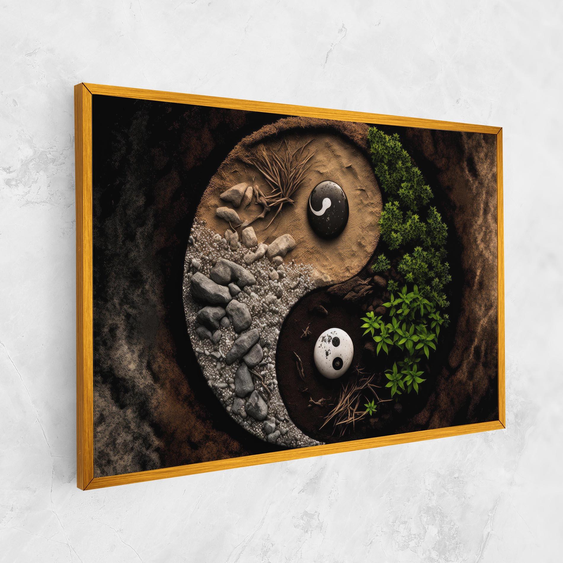 Vászonkép Nature Yinyang mockup 1