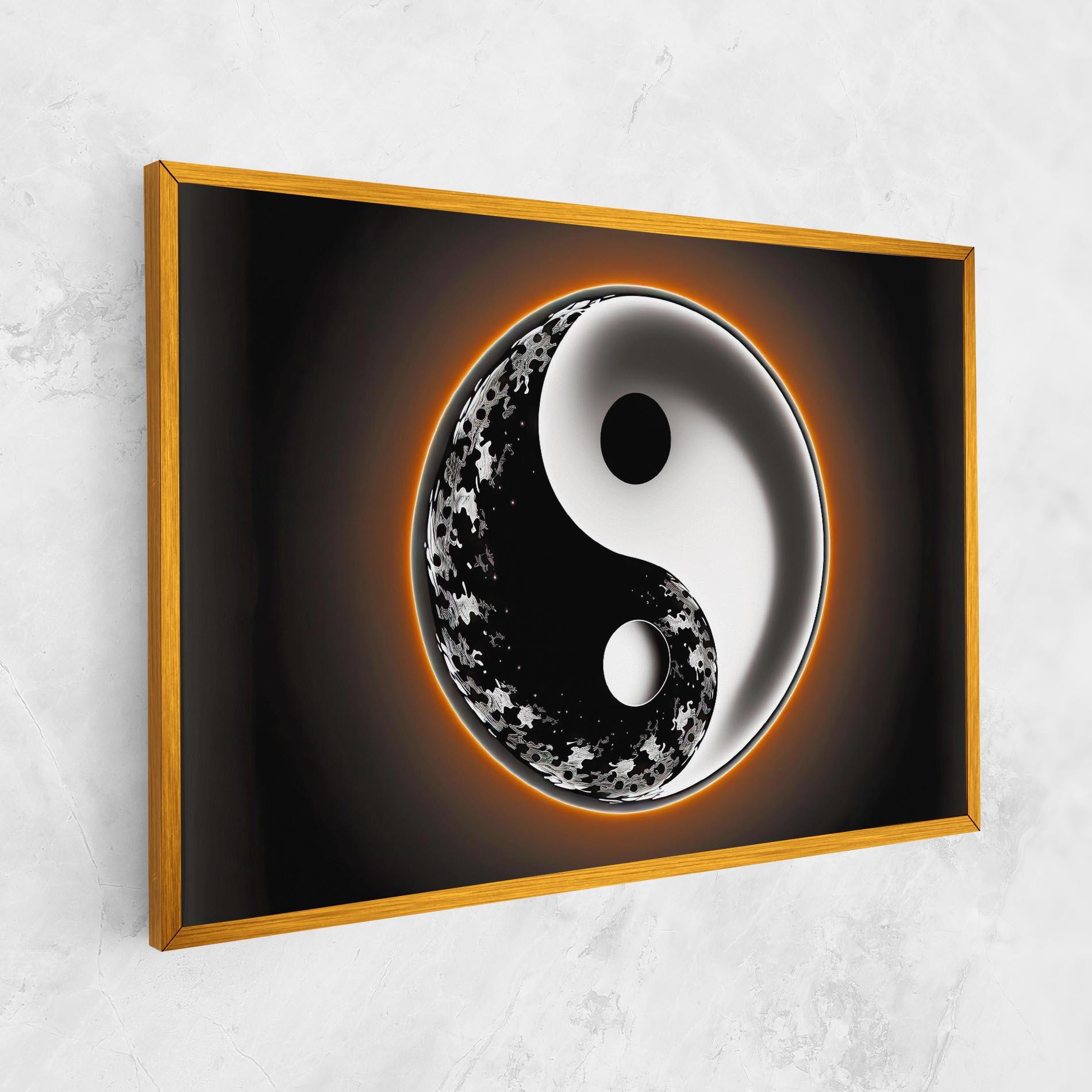Vászonkép Purple Light Yinyang mockup 1