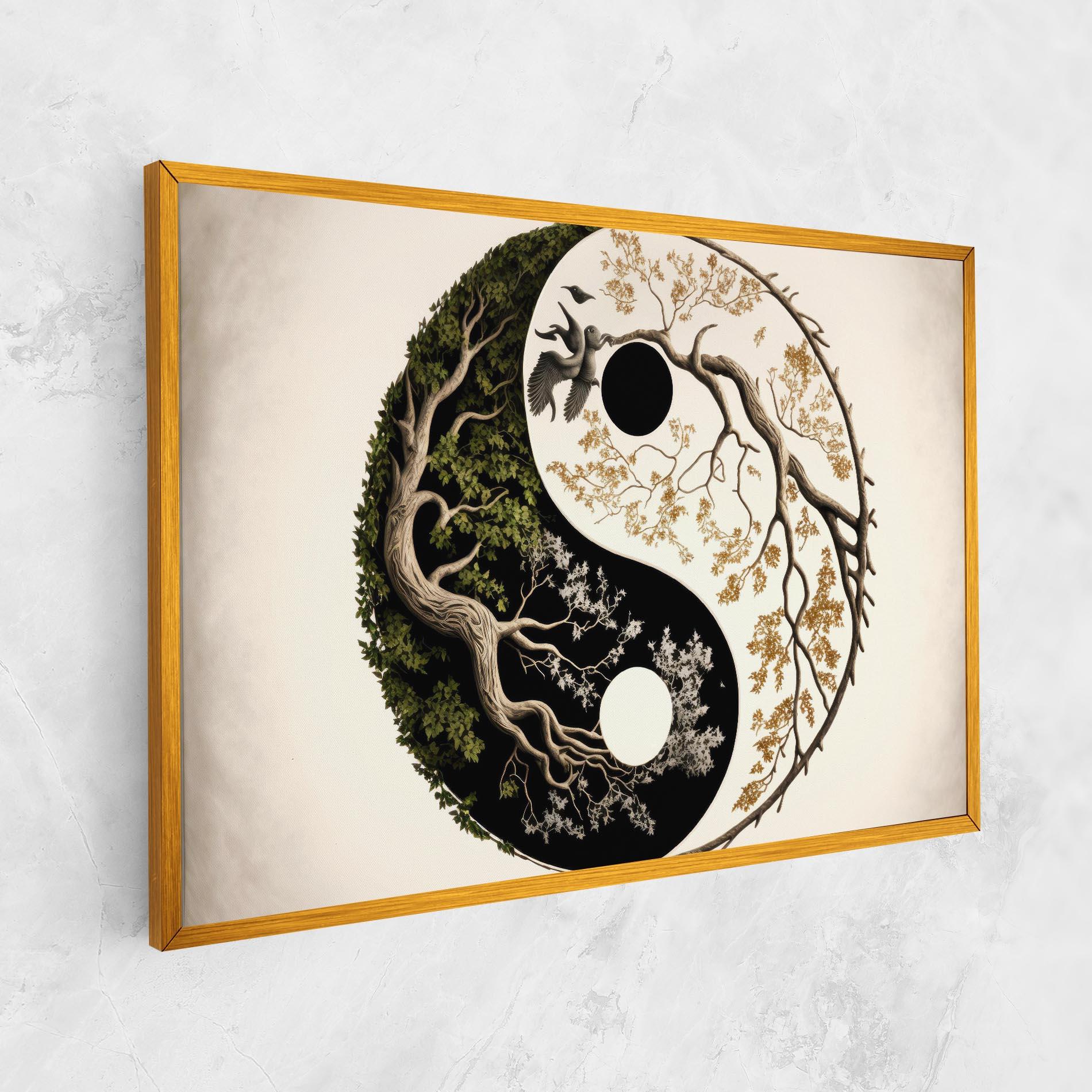 Vászonkép Tree Yinyang mockup 1