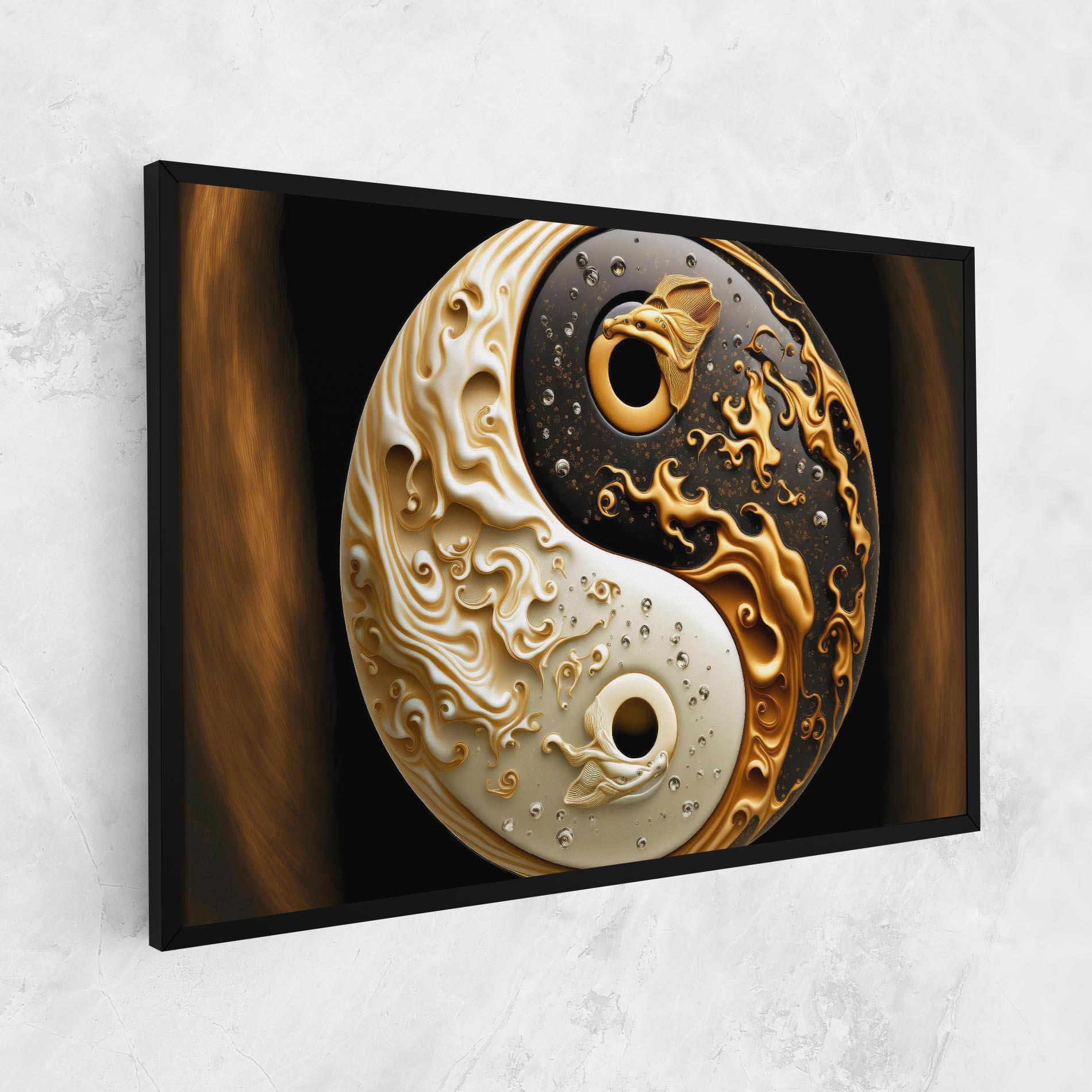 Vászonkép Caramel Yinyang mockup 1