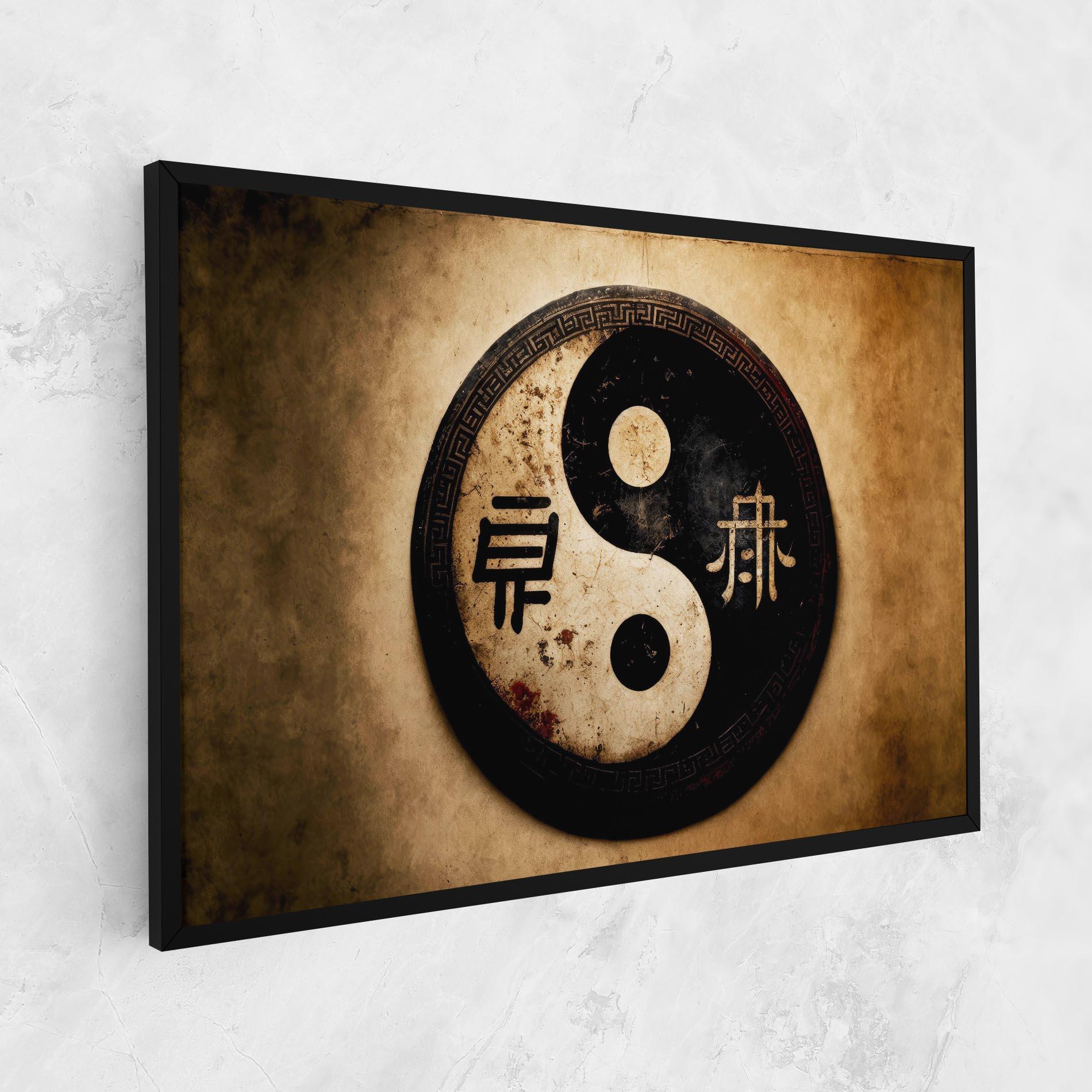 Vászonkép Chinese Yinyang mockup 1