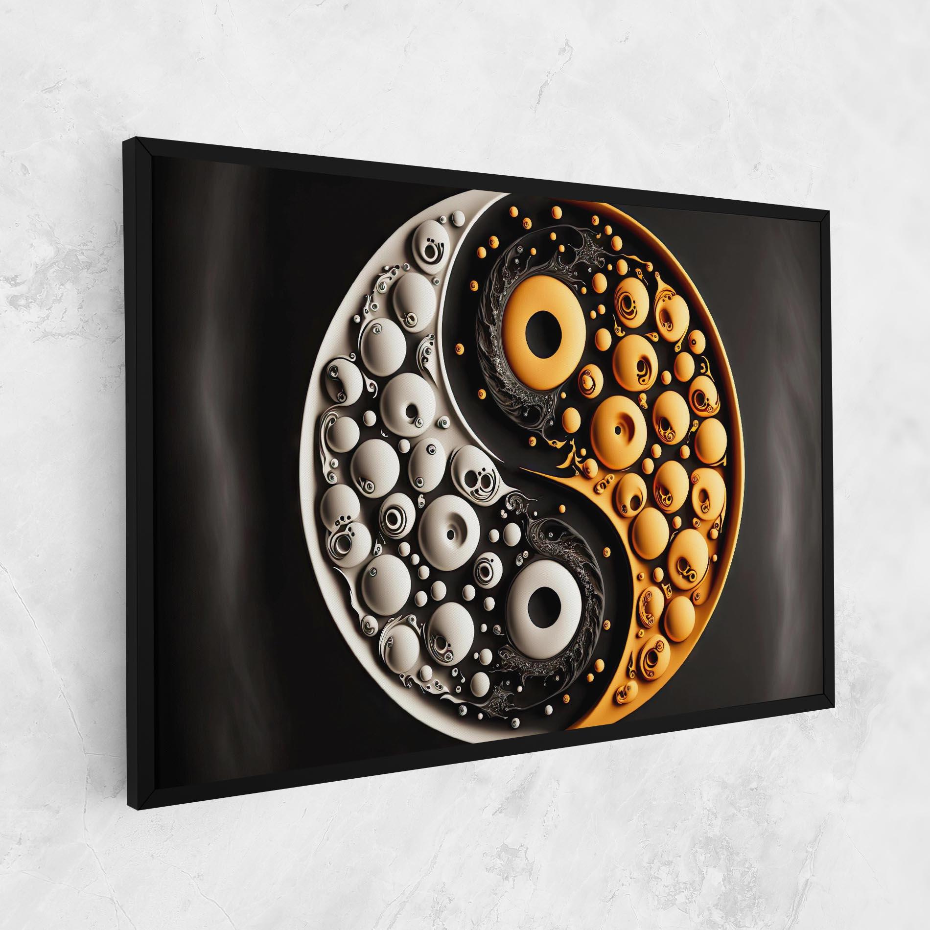 Vászonkép Cream Balls Yinyang mockup 1