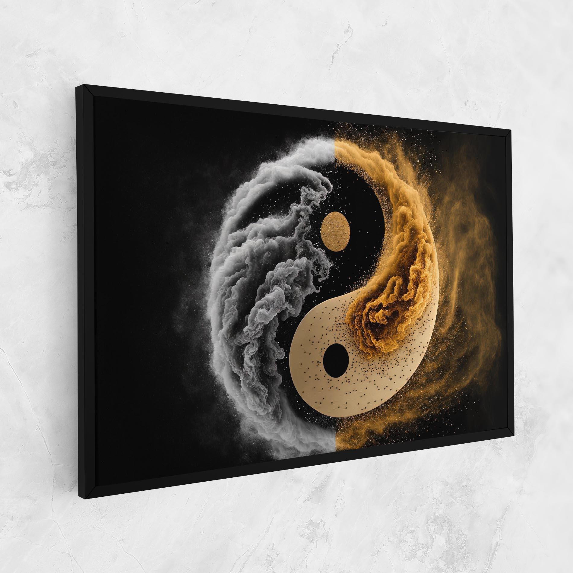 Vászonkép Cream Smoke Yinyang mockup 1
