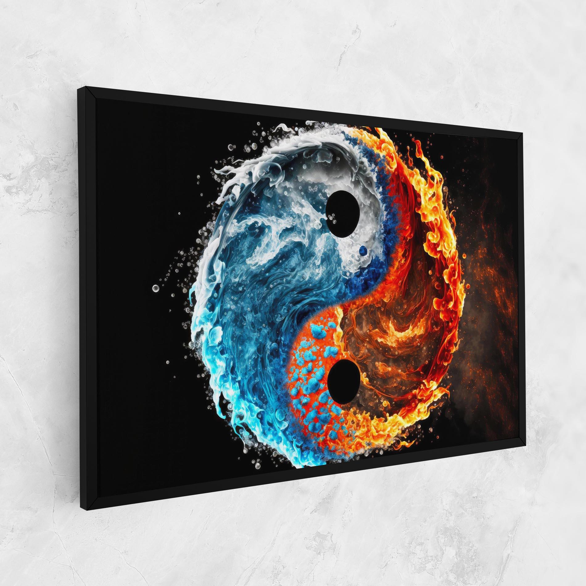 Vászonkép Fire Water Yin Yang mockup 1
