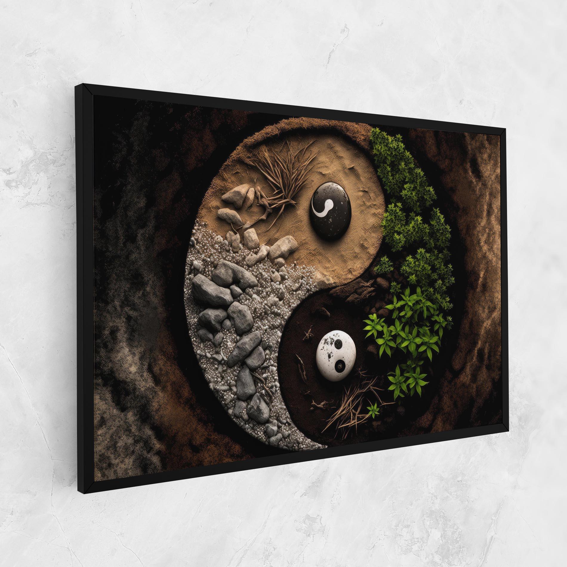 Vászonkép Nature Yinyang mockup 1