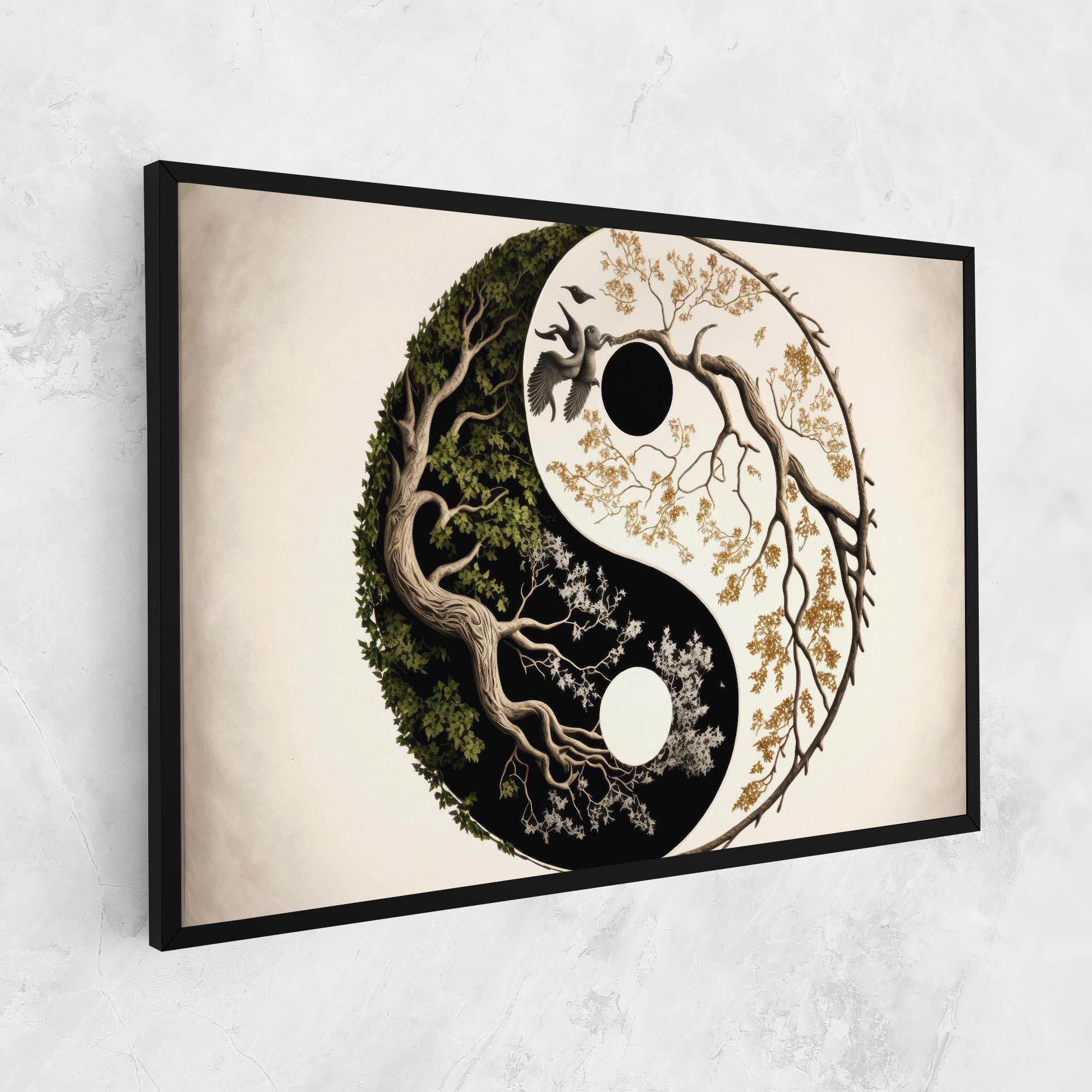 Vászonkép Tree Yinyang mockup 1