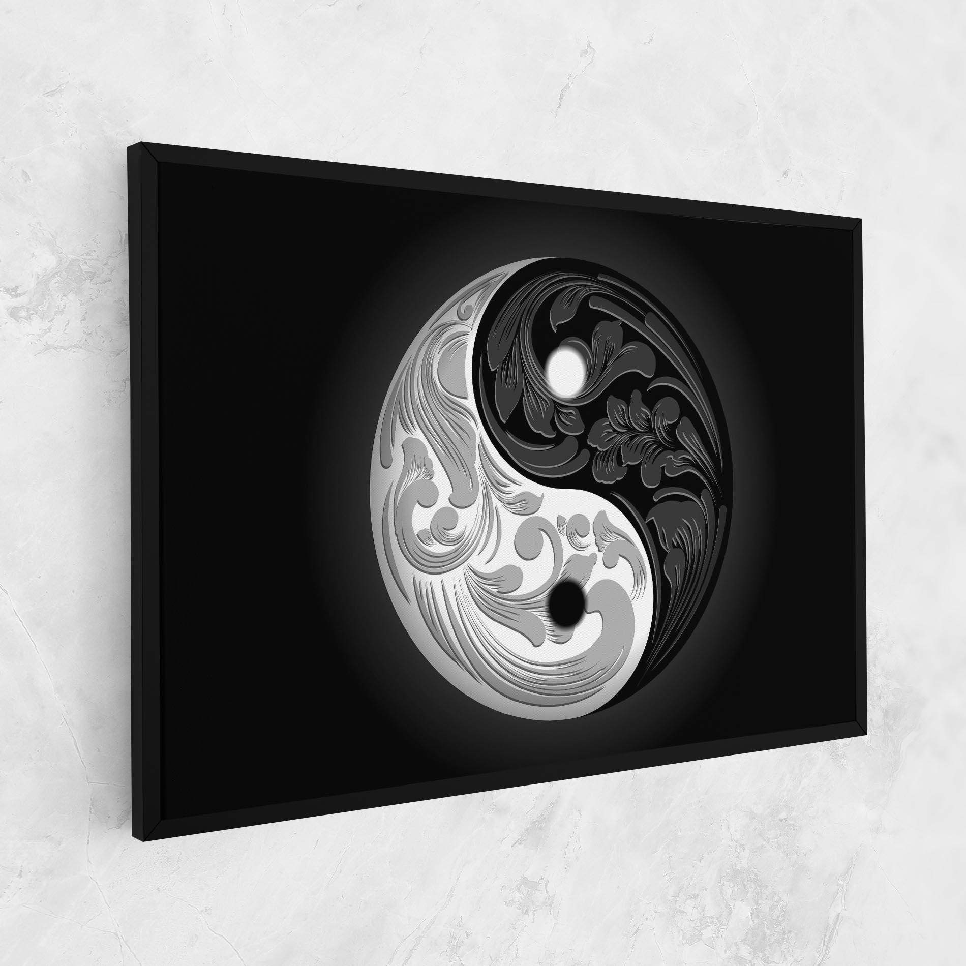 Vászonkép Yinyang Grey mockup 1