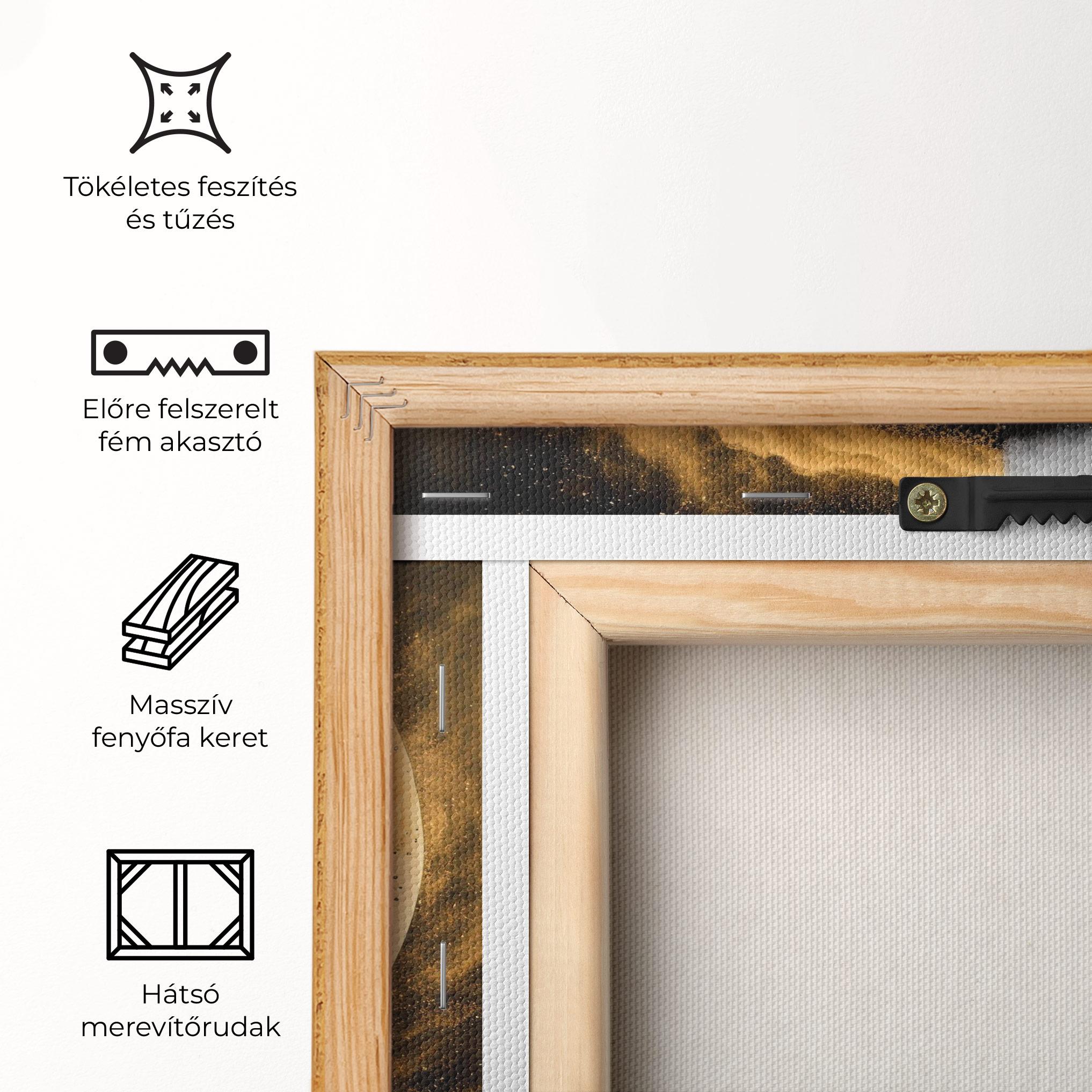 Vászonkép Cream Smoke Yinyang mockup 5