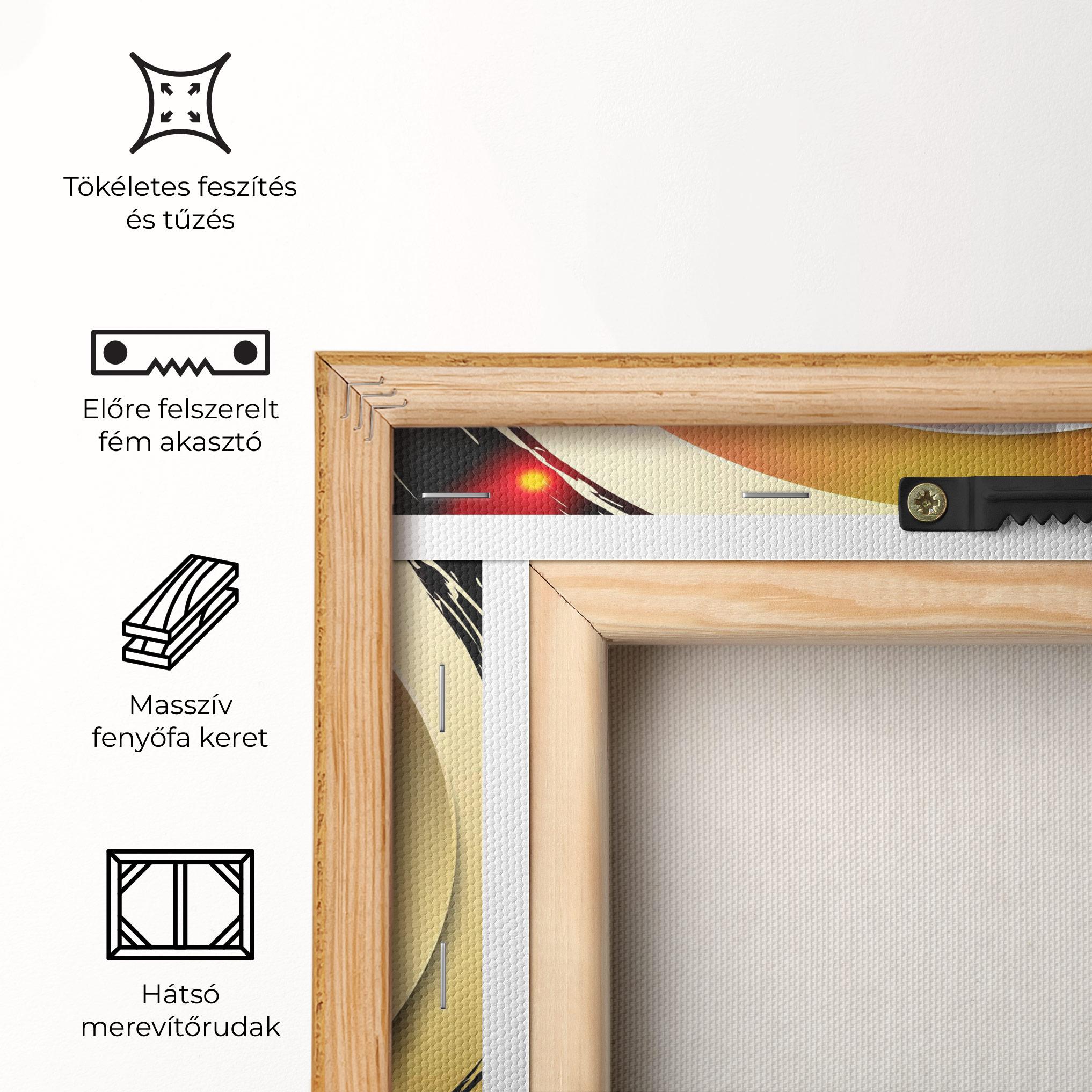 Vászonkép Gold Light Yinyang mockup 5