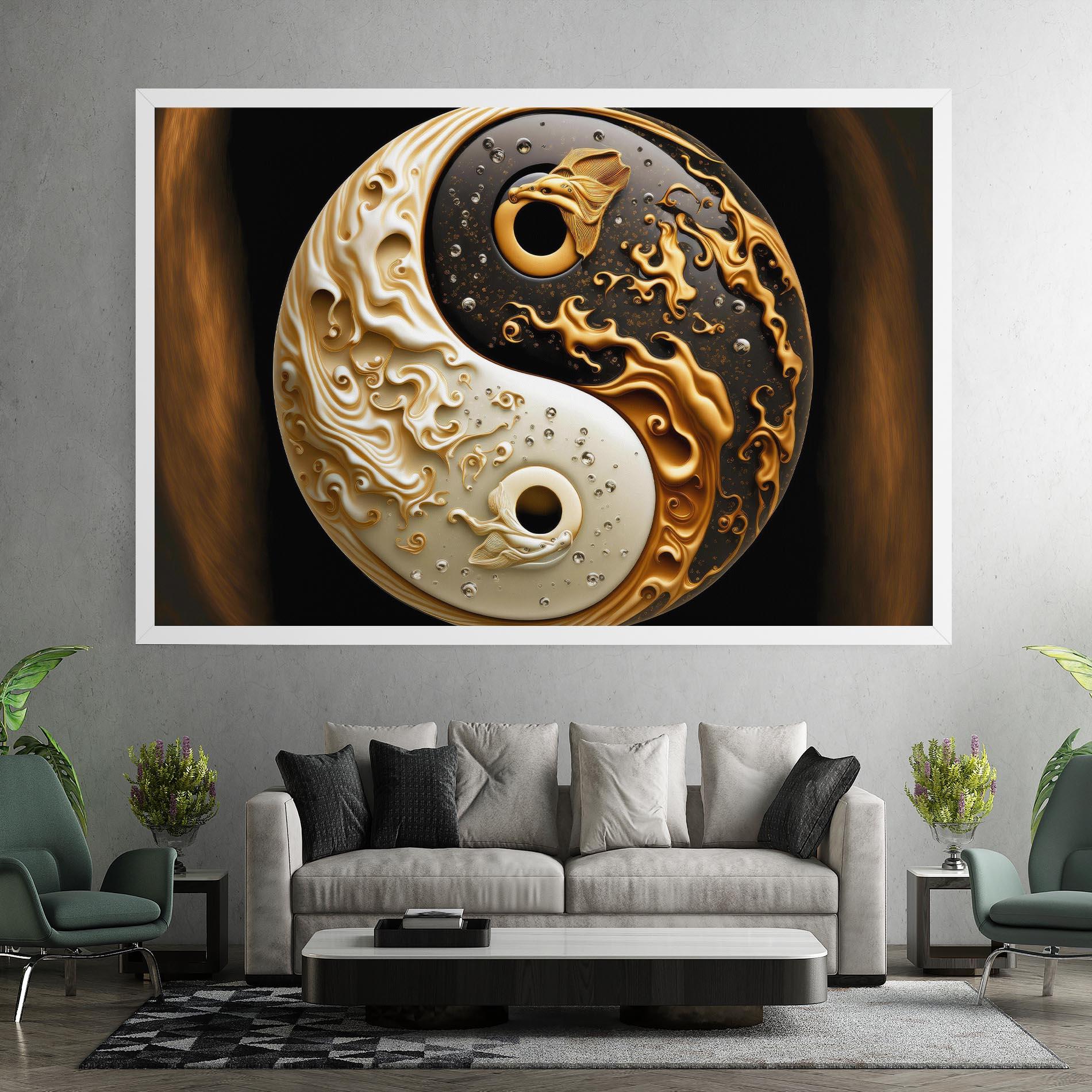 Vászonkép Caramel Yinyang mockup 7