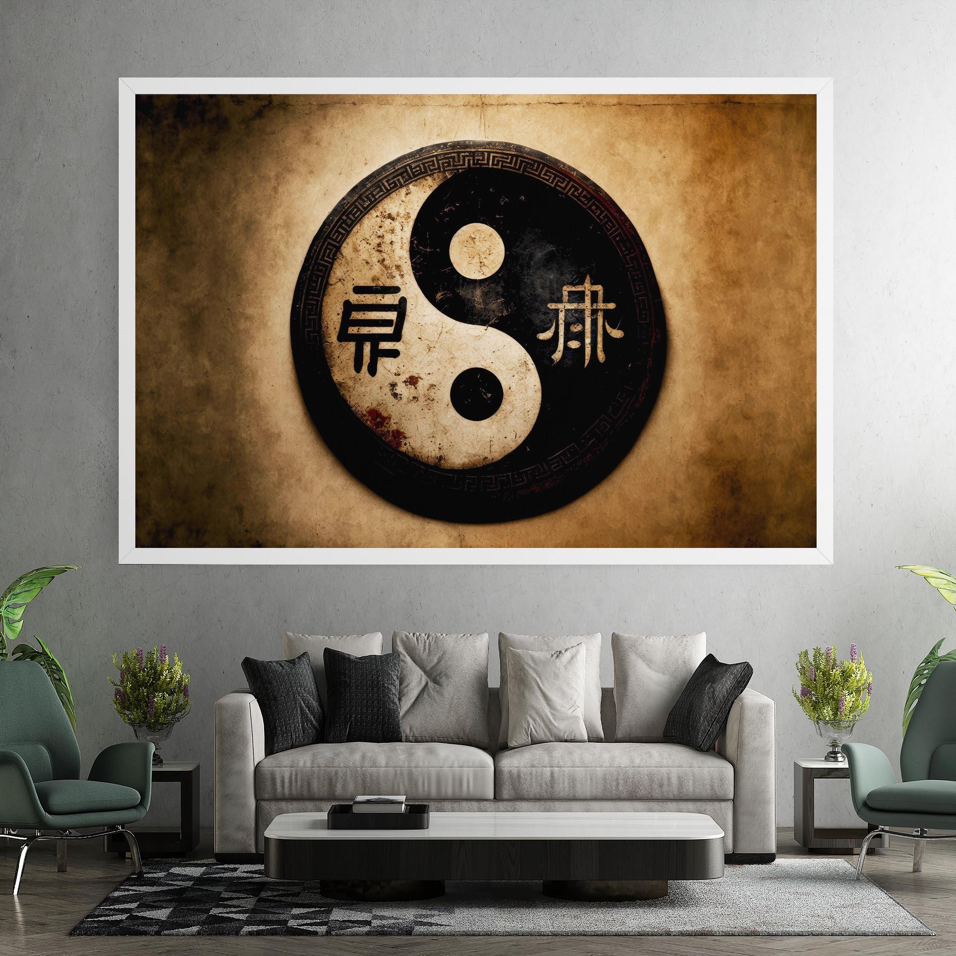 Vászonkép Chinese Yinyang mockup 7