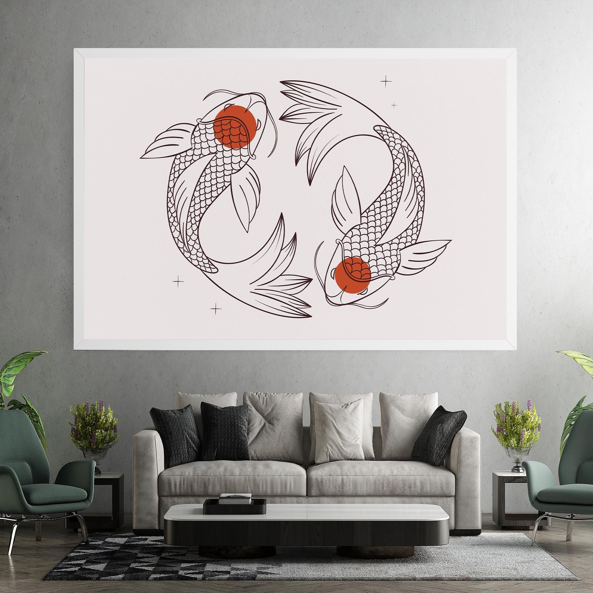 Koi Yinyang Art mockup 7