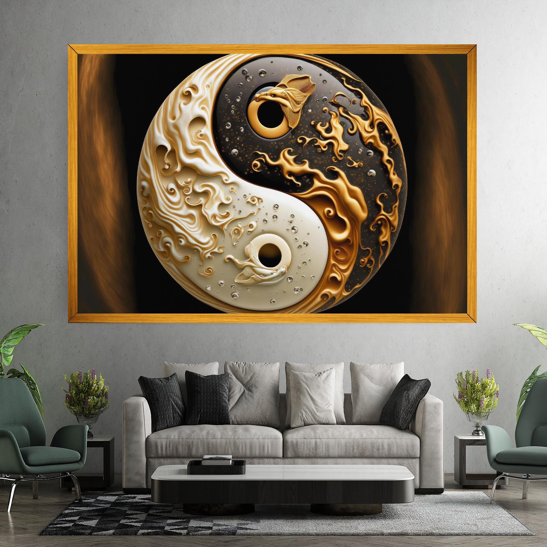 Vászonkép Caramel Yinyang mockup 7