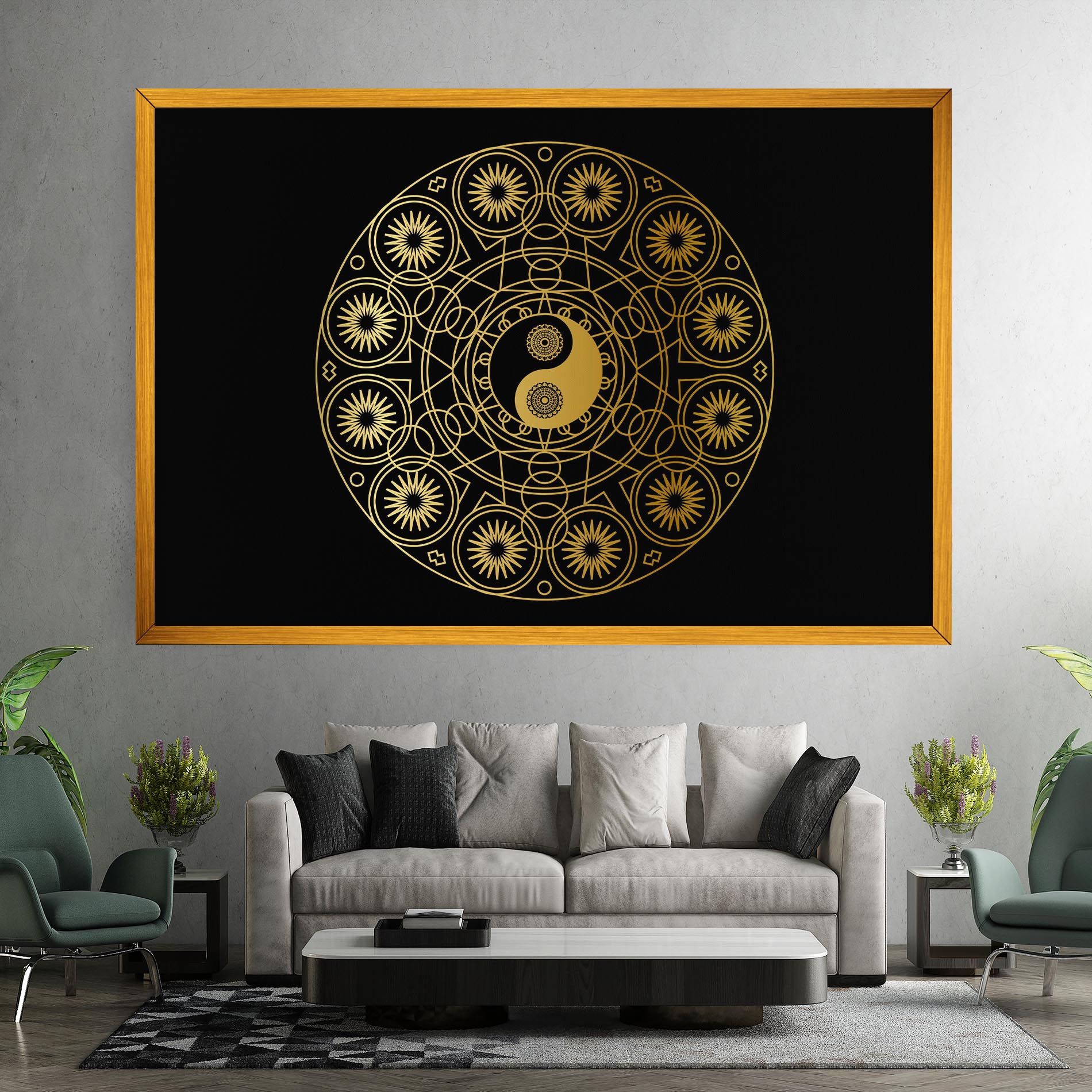 Gold Meditation Mandala mockup 7