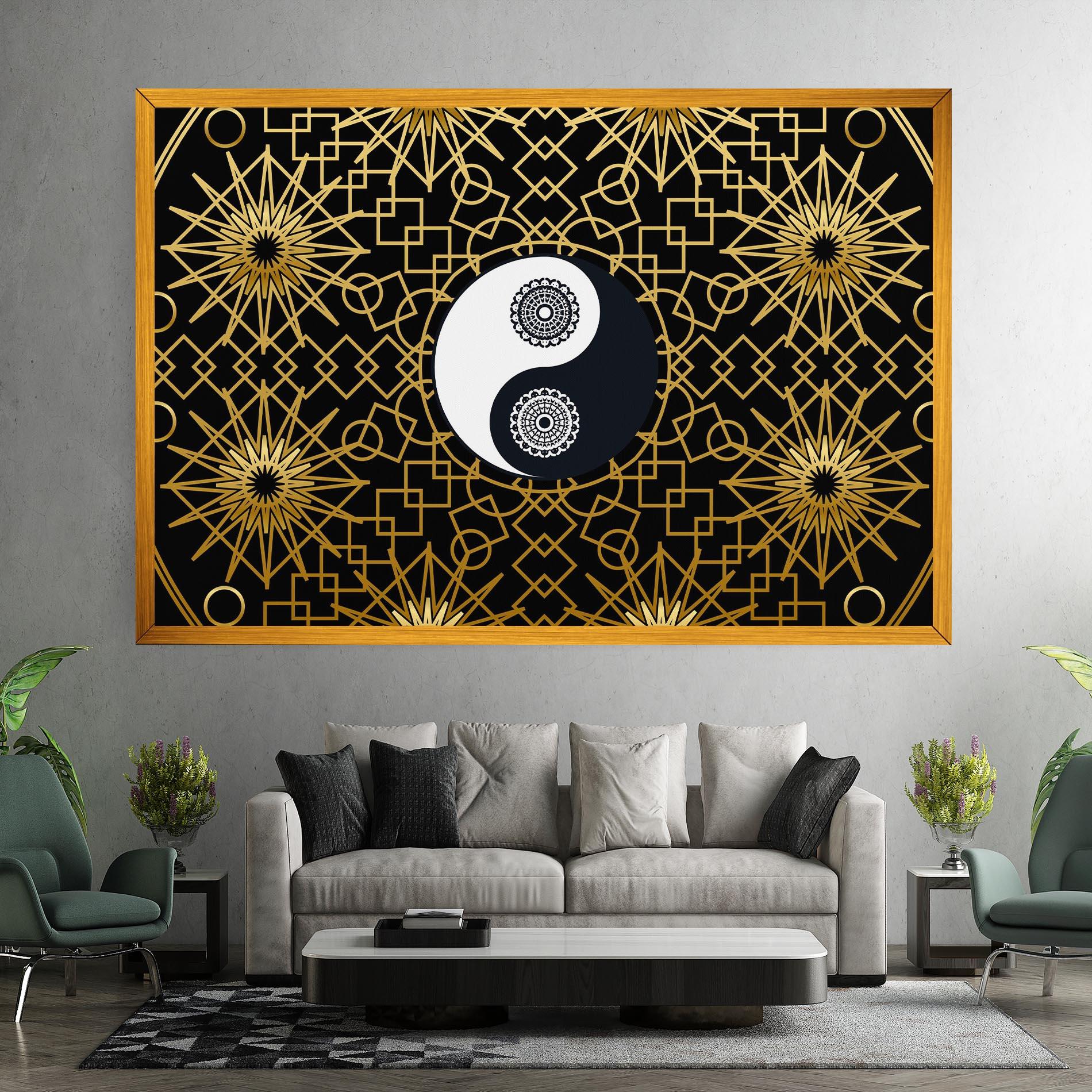 Vászonkép Meditation Yin Yang mockup 7