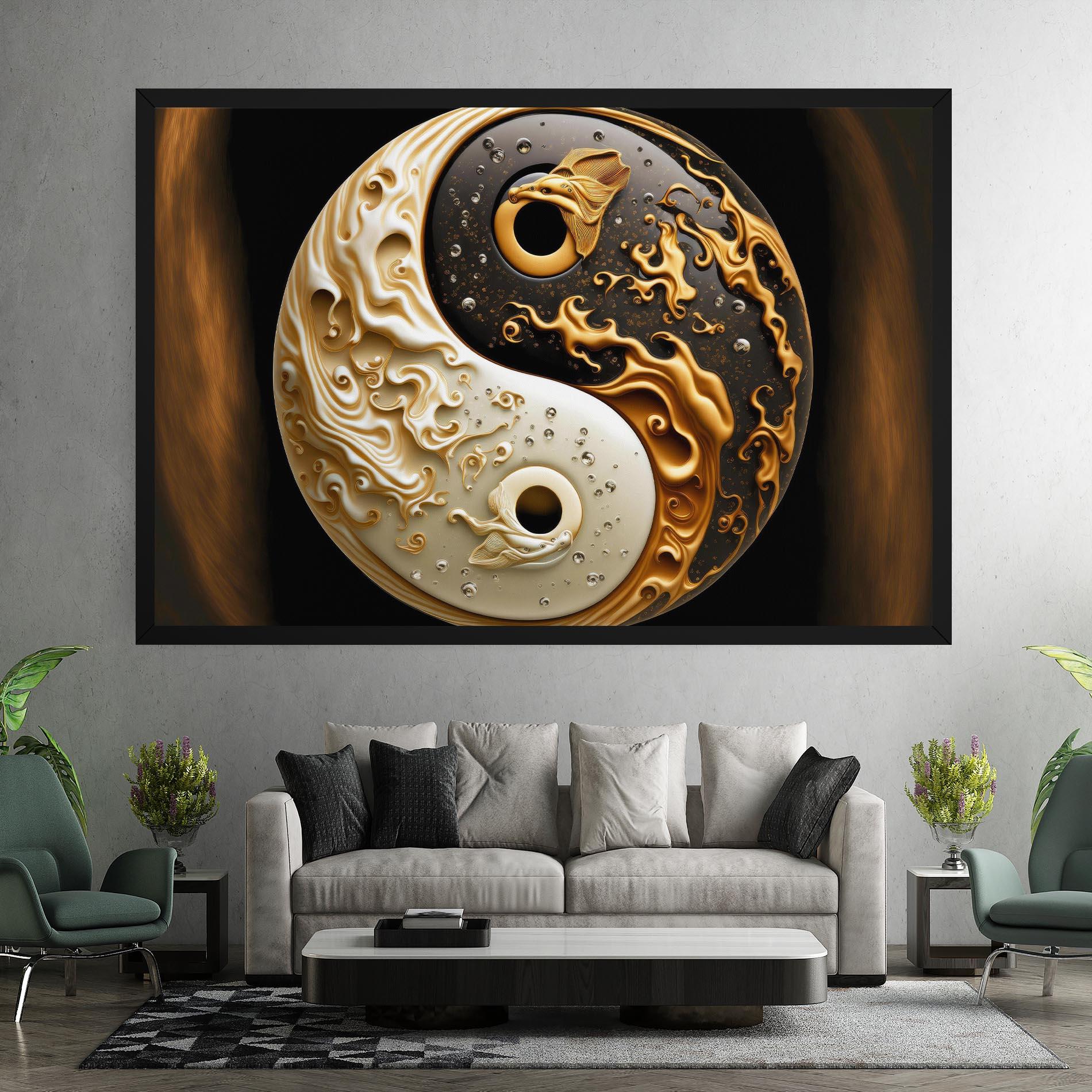 Vászonkép Caramel Yinyang mockup 7